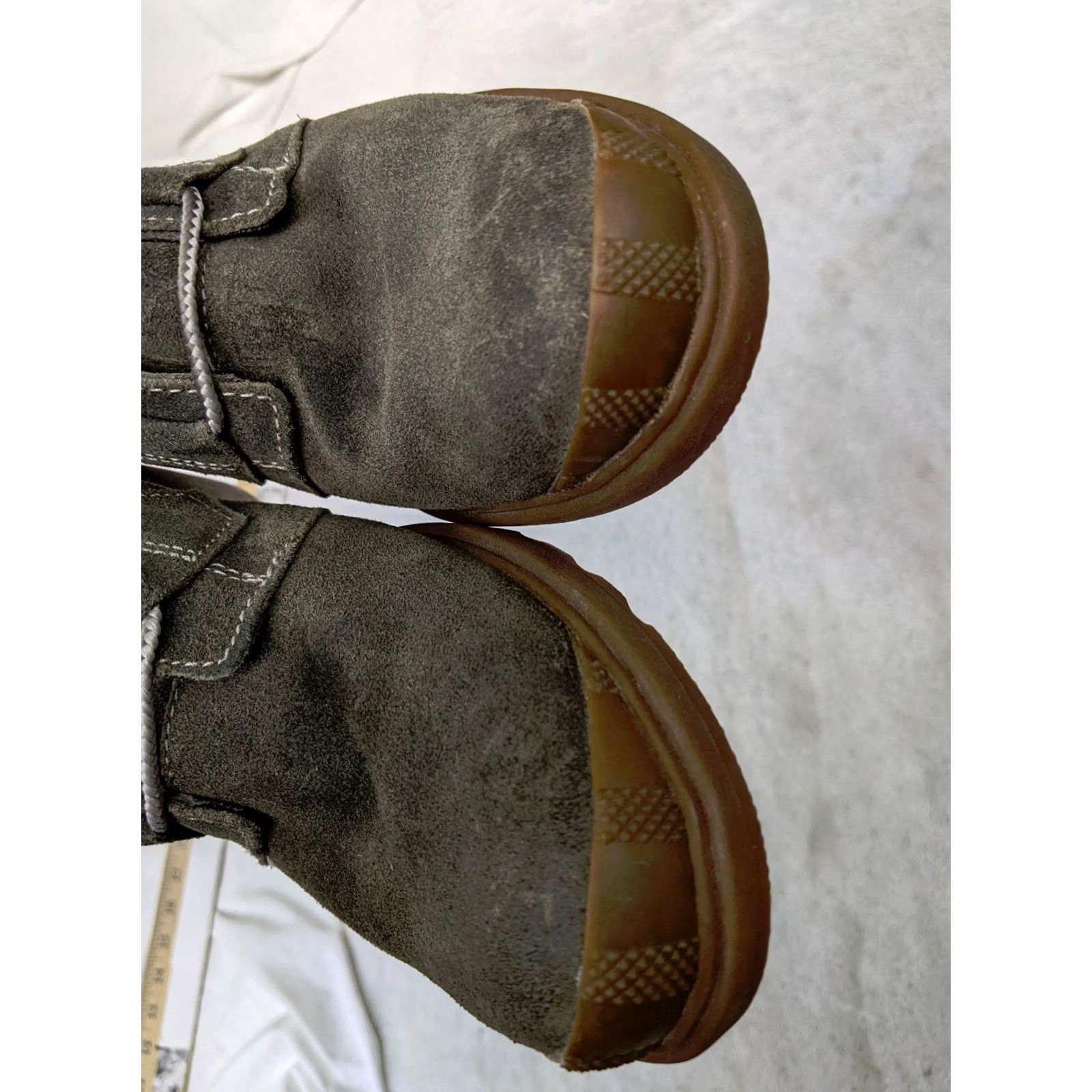 SOREL Sorel Toronto Boots Womens 7.5 38.5 Gray Suede Lace Up Wedge Ankle Booties Shoe Size 7.5 Womens Gray Suede Leather Upper Bootie Shoes Collection 90s? Size US 8 / IT 38 - 6 Thumbnail
