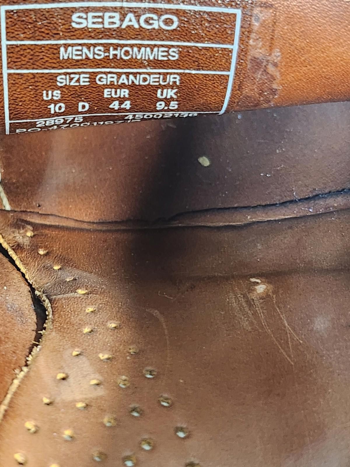 Sebago SEBAGO Handsewn Men’s Sz 10 Leather Shoes Tassel Brown Black Size US 10 / EU 43 - 9 Thumbnail