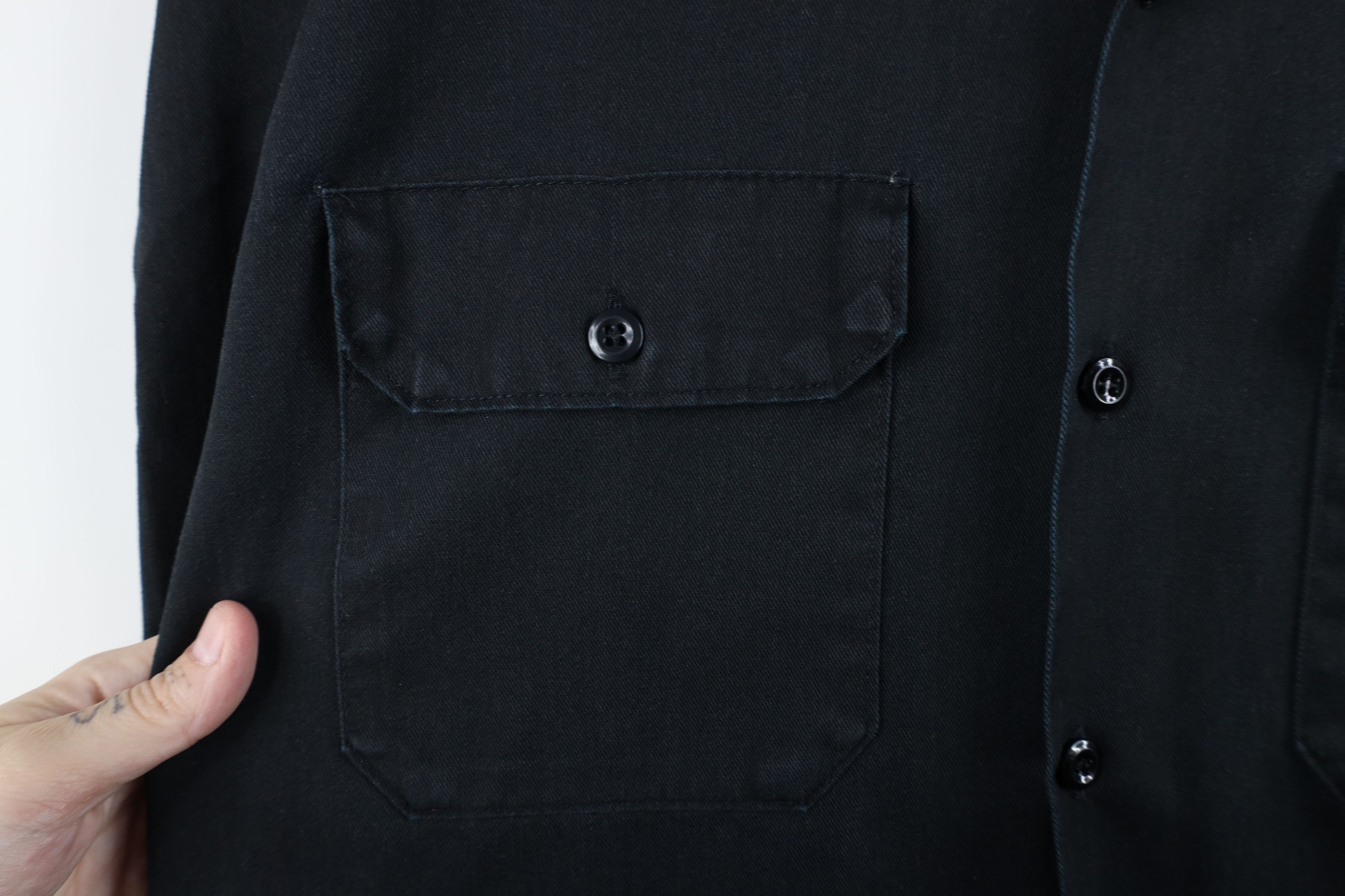 Dickies Vintage 90s Dickies Mechanic Work Button Shirt Black USA Size US M / EU 48-50 / 2 - 6 Thumbnail