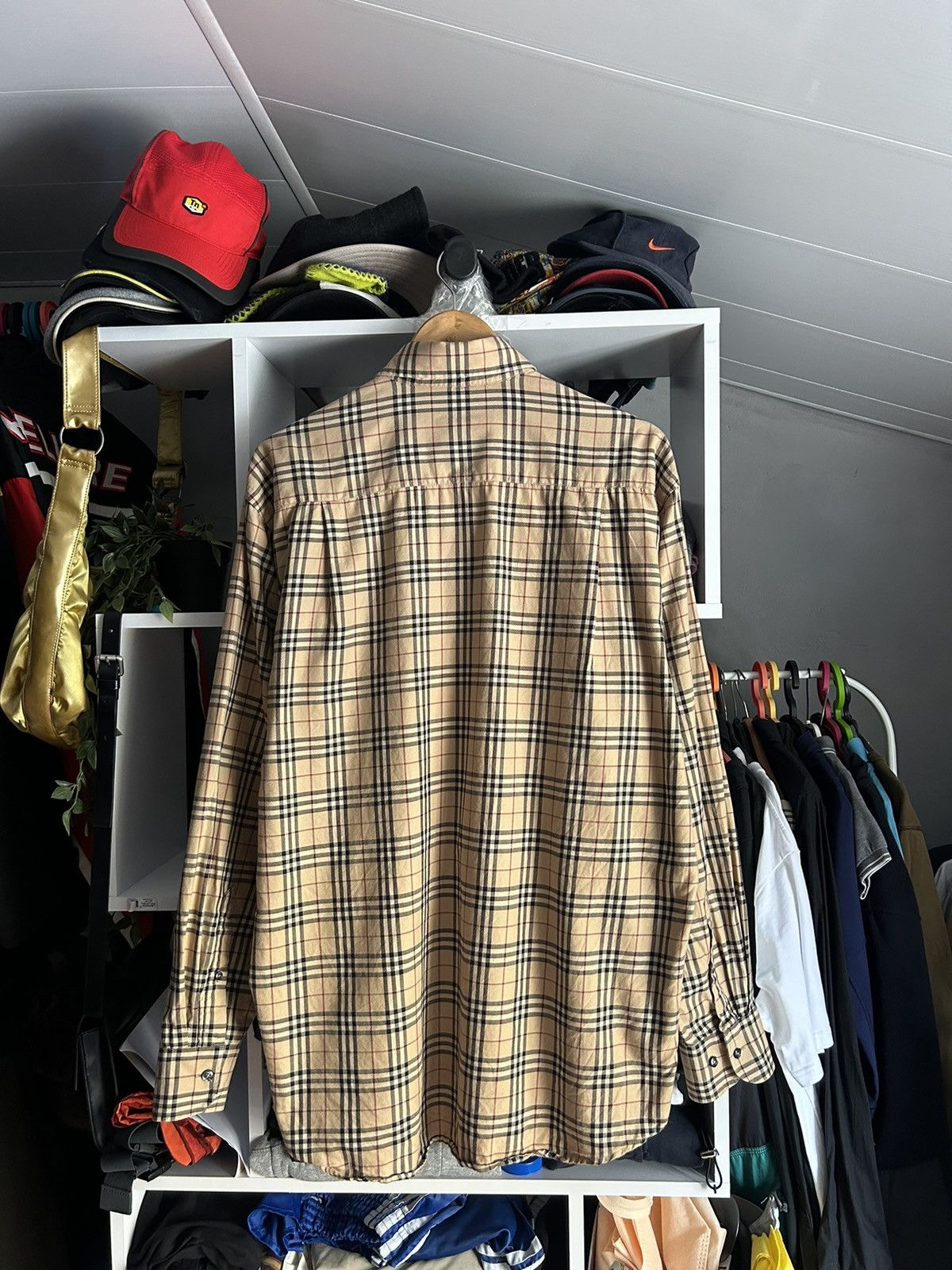 Burberry Vintage Burberry nova check shirt Size US XL / EU 56 / 4 - 5 Thumbnail