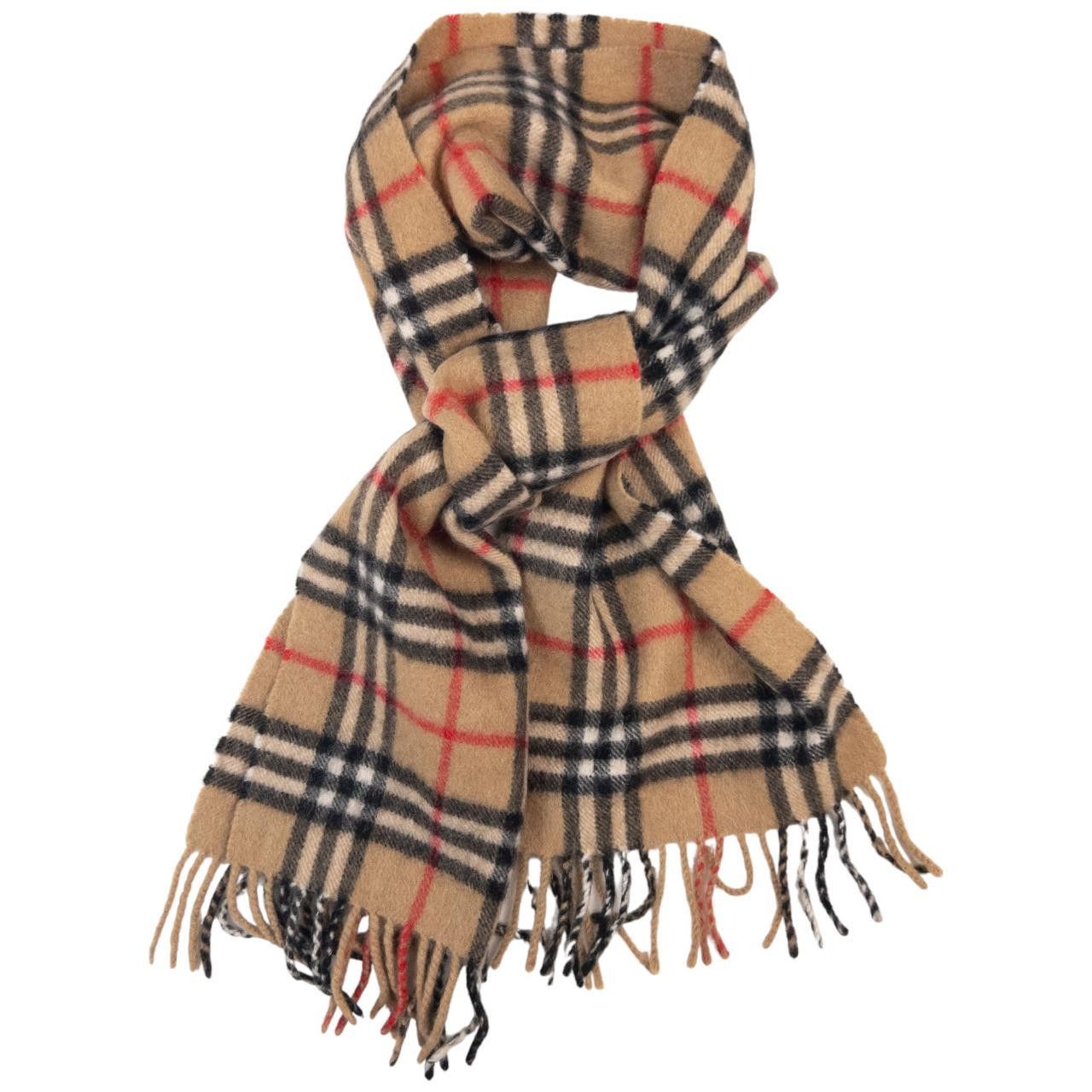 Burberry Vintage Burberry Nova Check Tassel Scarf Size ONE SIZE - 3 Thumbnail