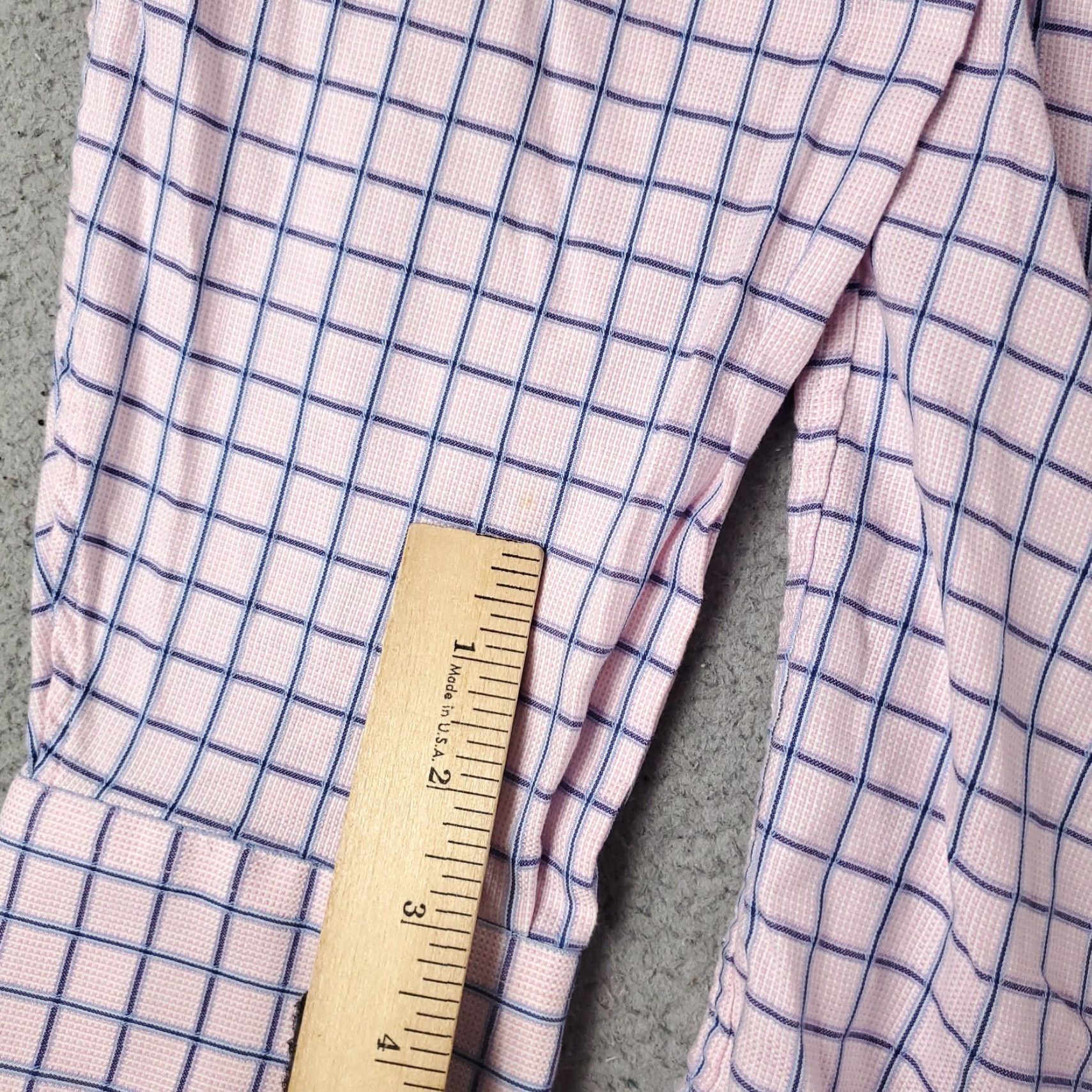 Tommy Bahama Tommy Bahama Shirt Mens 17 Pink Check Dress Button Up Long Sleeve Collared 100% Cotton Regular Size 46R - 6 Thumbnail
