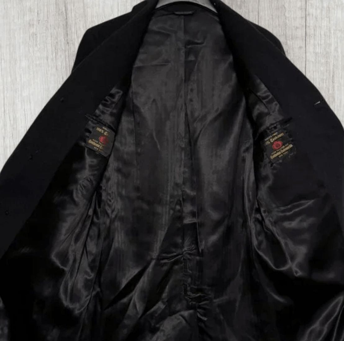 Other Vtg Continental Cashmere Mens 100% Cashmere Overcoat Black Size US XL / EU 56 / 4 - 6 Thumbnail