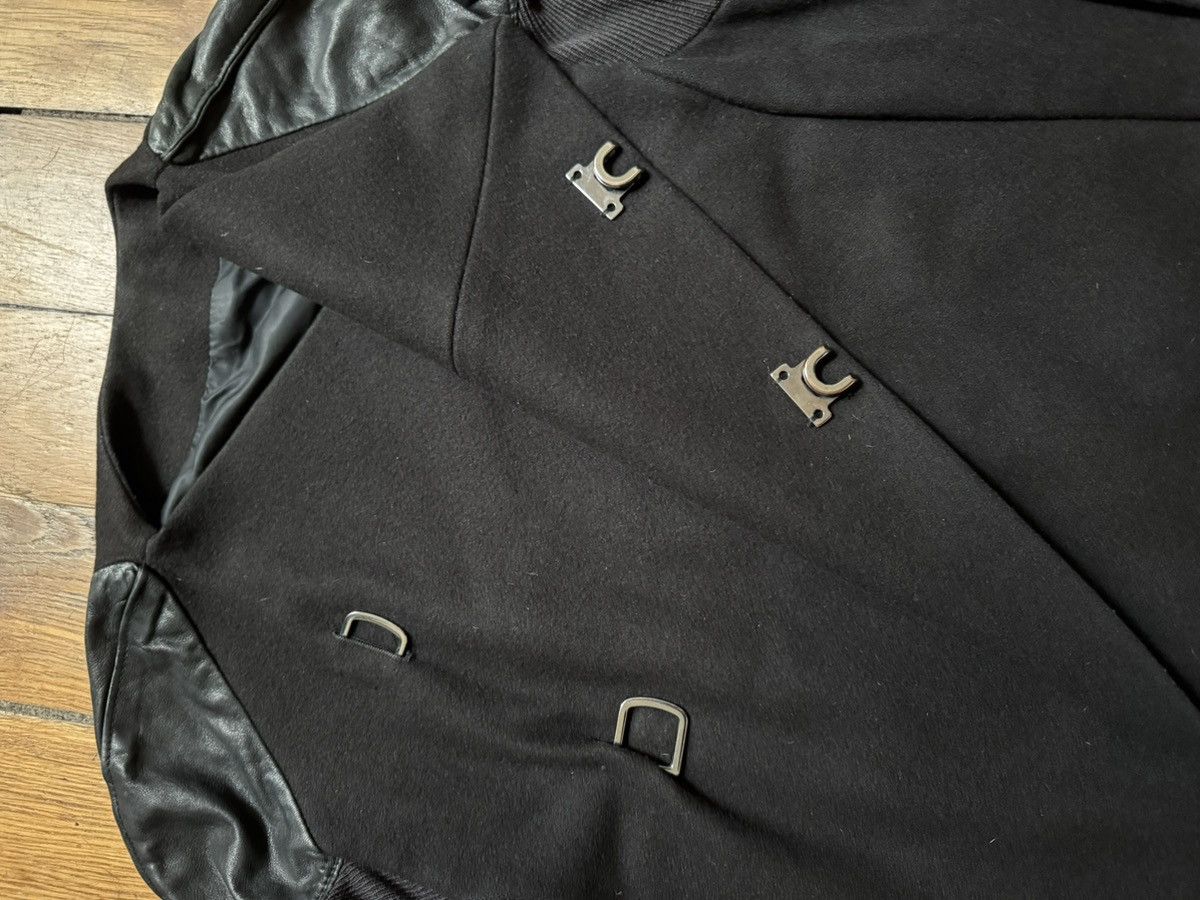 Rick Owens RICK OWENS Leather & Wool Cropped Jacket Size US S / EU 44-46 / 1 - 4 Thumbnail