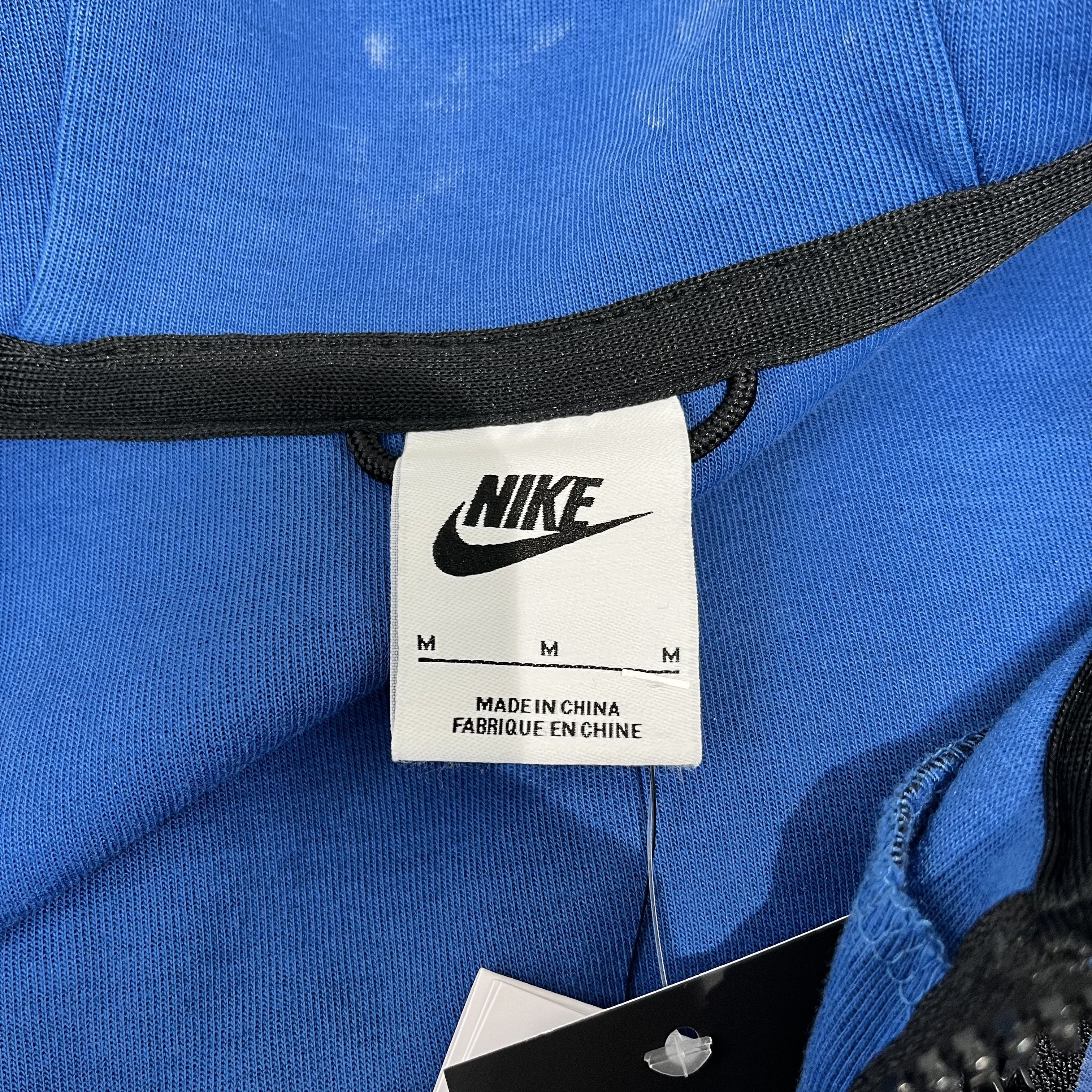 Nike Nike Tech Fleece Wash Full Zip Hoodie Dark Marina Blue/Black Size US M / EU 48-50 / 2 - 4 Thumbnail