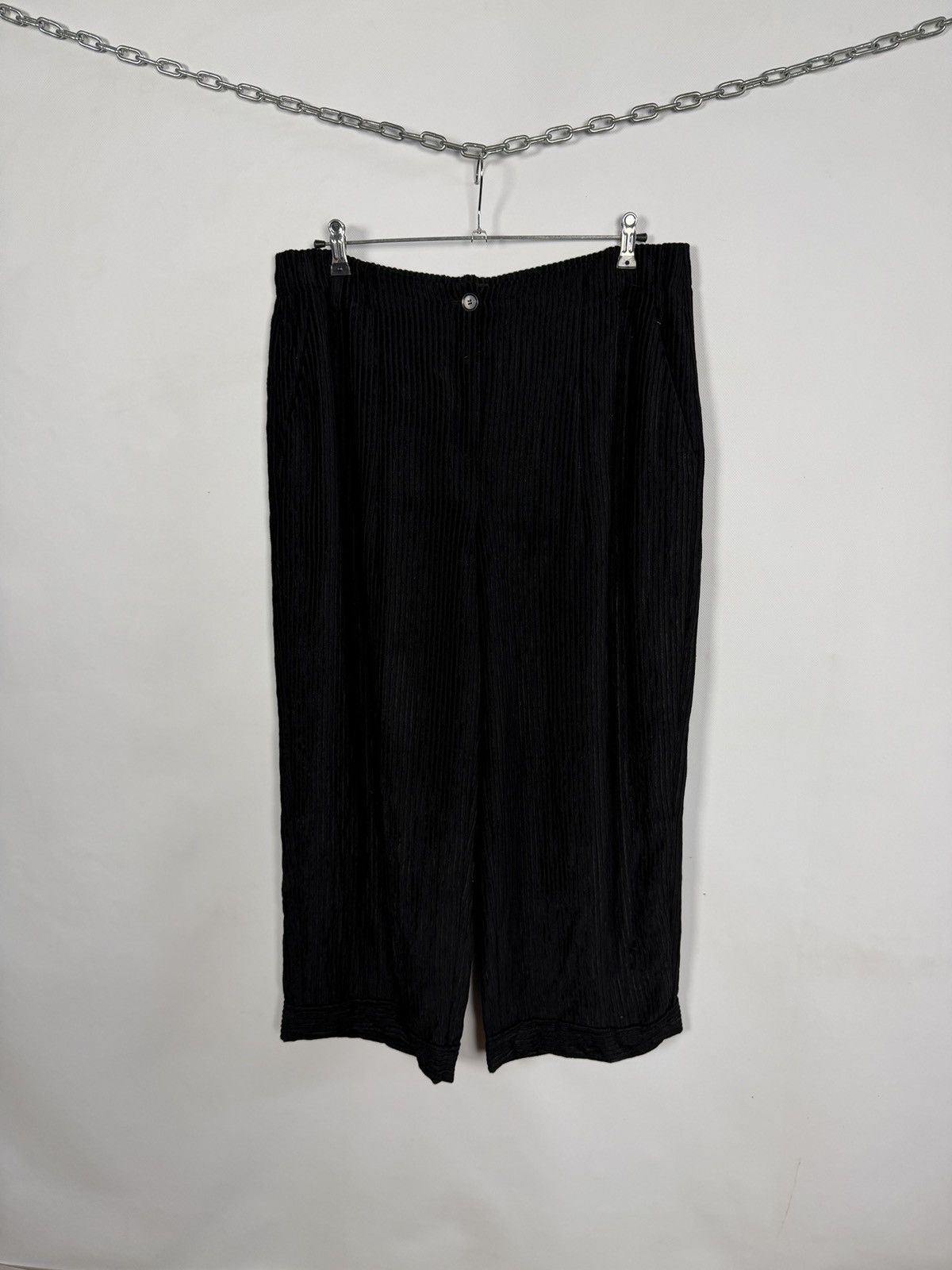 Annette Gortz Annette Gortz Viscose Crinkled Velvet Effect Pants Wide Leg Size 30" / US 8 / IT 44 - 1 Thumbnail