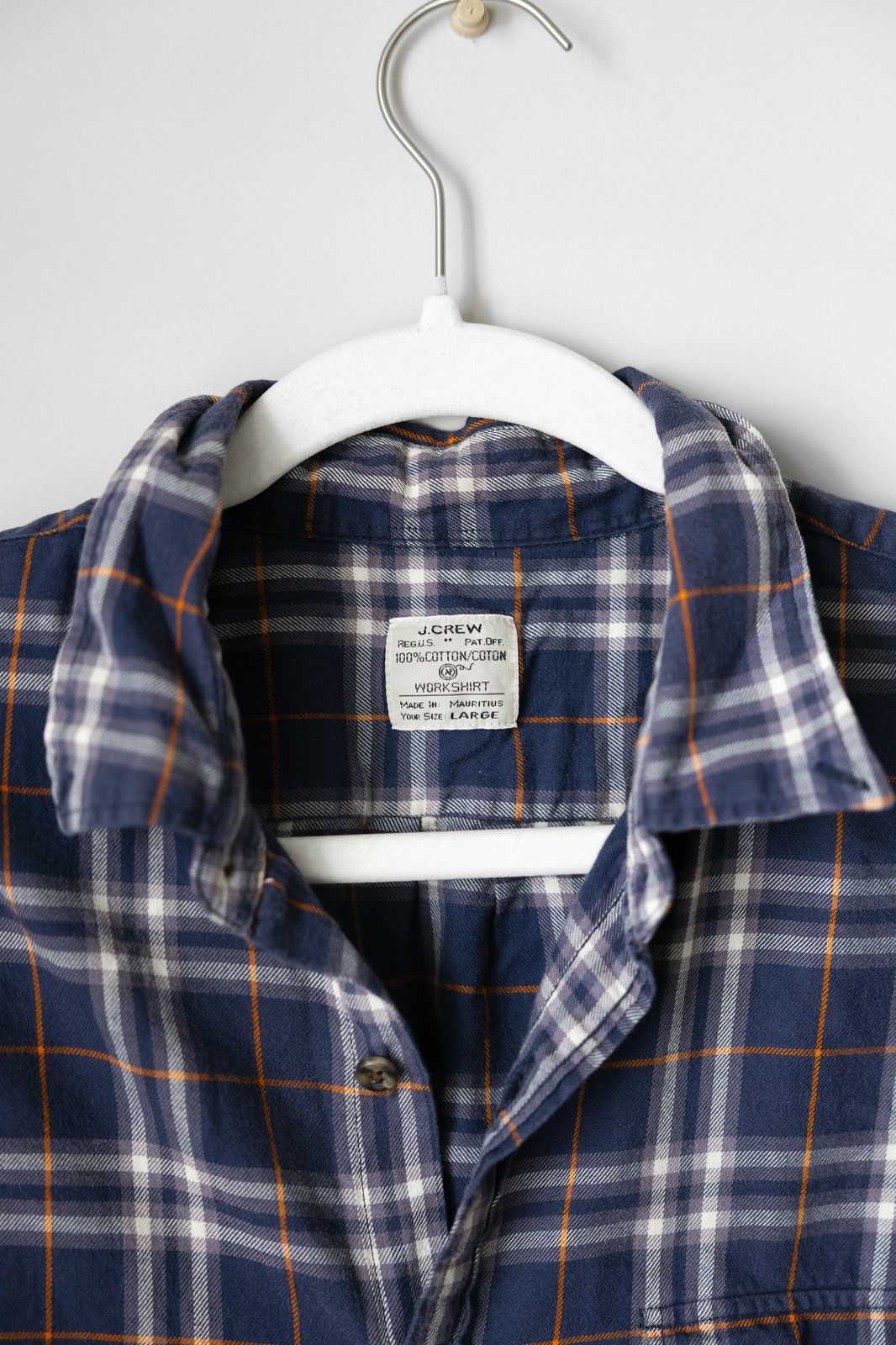 J.Crew J.Crew Plaid Flannel Work Shirt - Men's Size Large Size US L / EU 52-54 / 3 - 2 Thumbnail