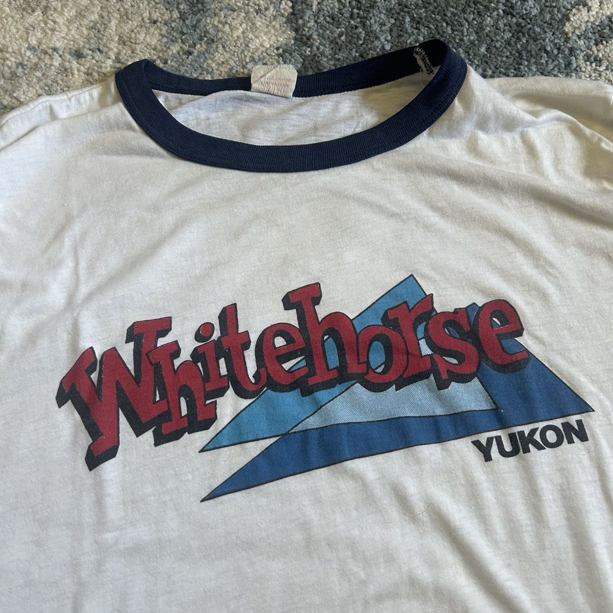 Vintage PENMANS WHiTEHORSE YUKON TERRiTORY MOUNTED COLLAR RiNGER TEE Size US L / EU 52-54 / 3 - 3 Thumbnail