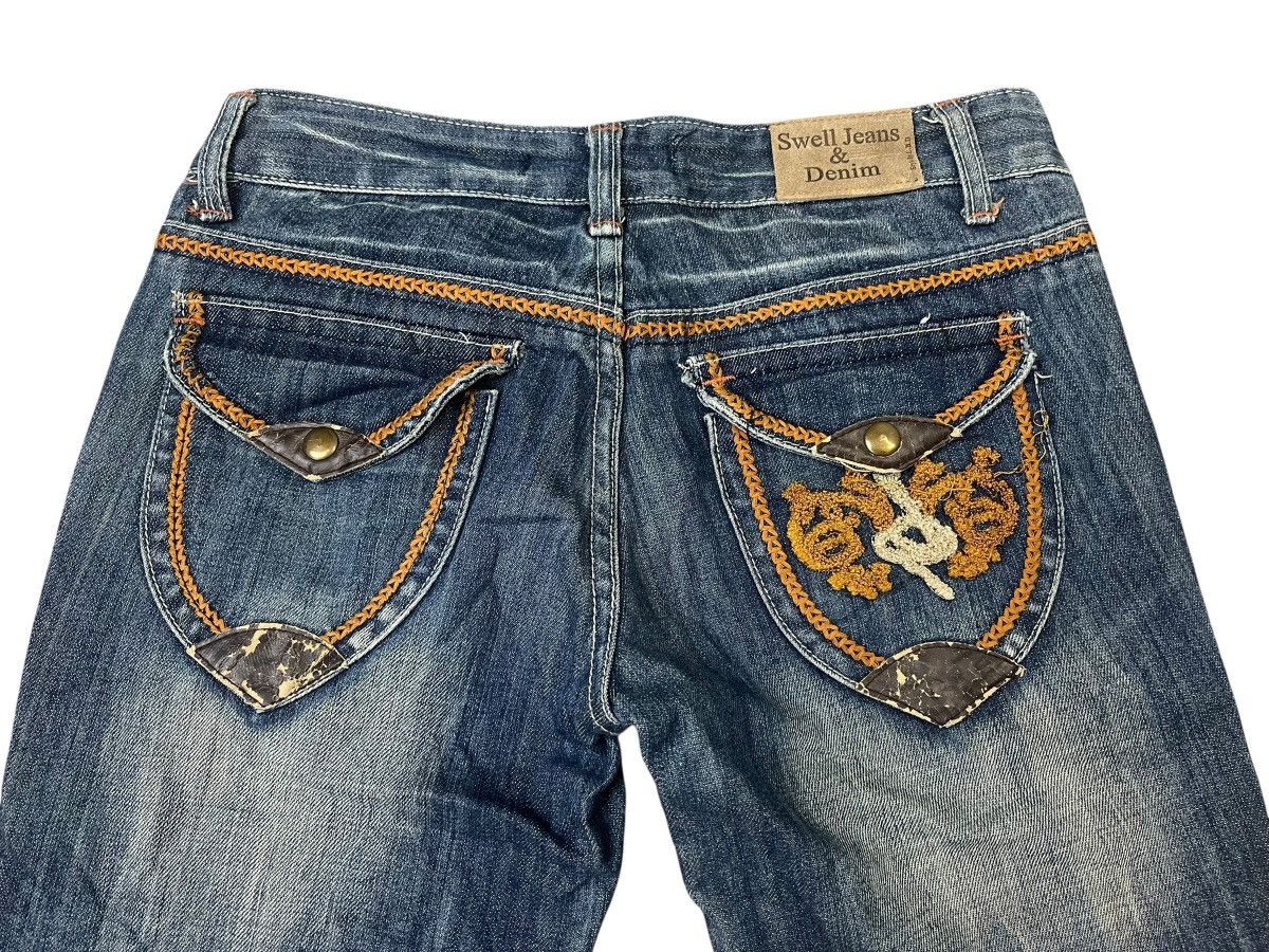 Japanese Brand Vintage Swell Jeans Style By L.B.D Flare Jeans Size 28" / US 6 / IT 42 - 3 Thumbnail