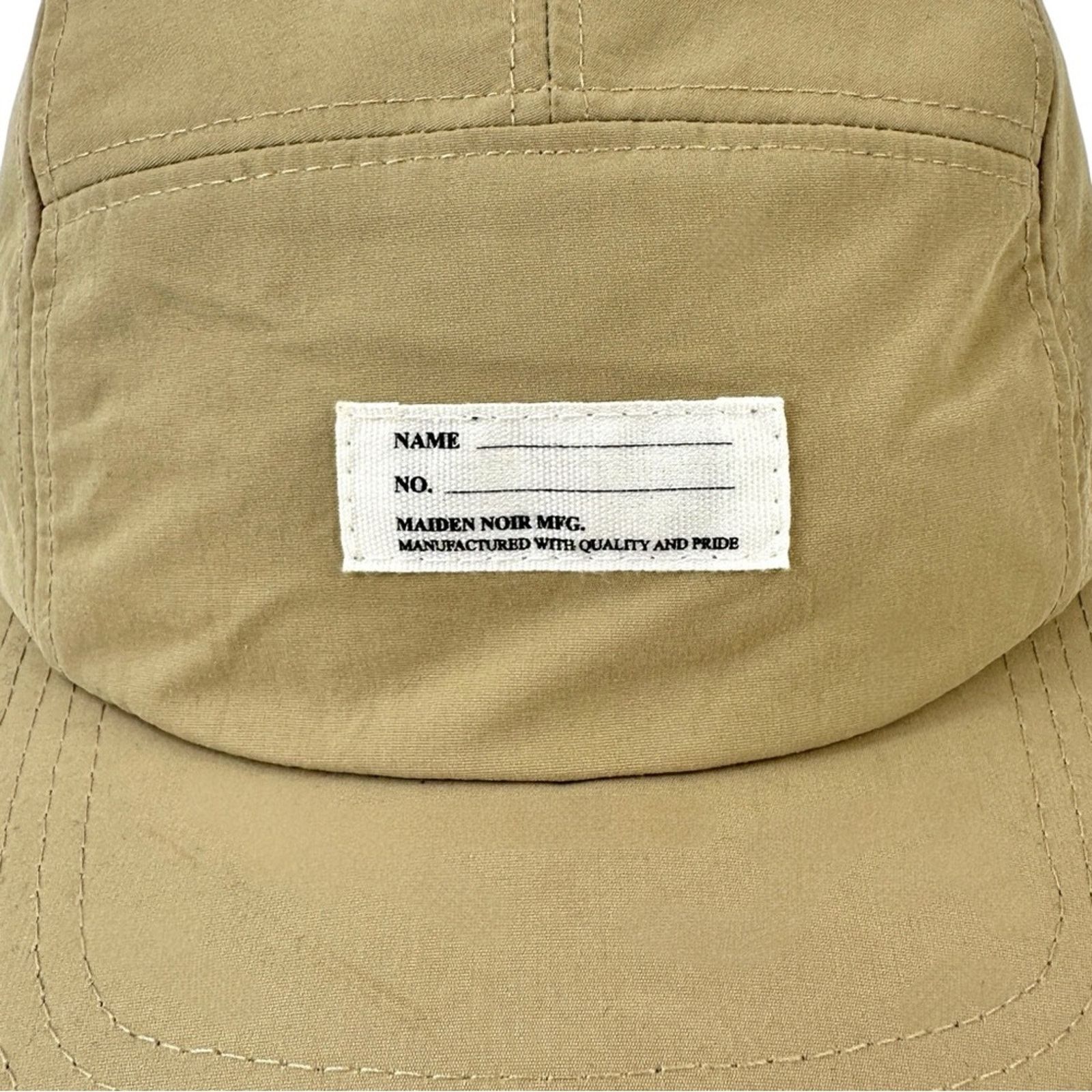 Maiden Noir Tan Beige & Royal Blue Five Panel Adjustable Camp Hat Cap Size ONE SIZE - 7 Thumbnail