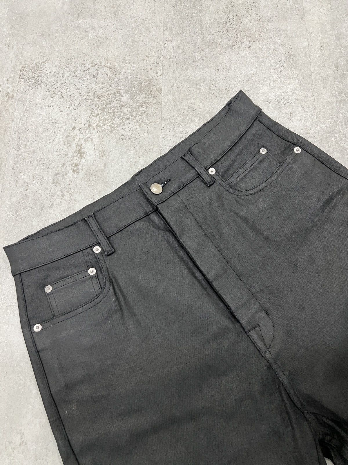 Rick Owens Rick Owens Bolan Waxed Jeans Size US 31 - 3 Thumbnail
