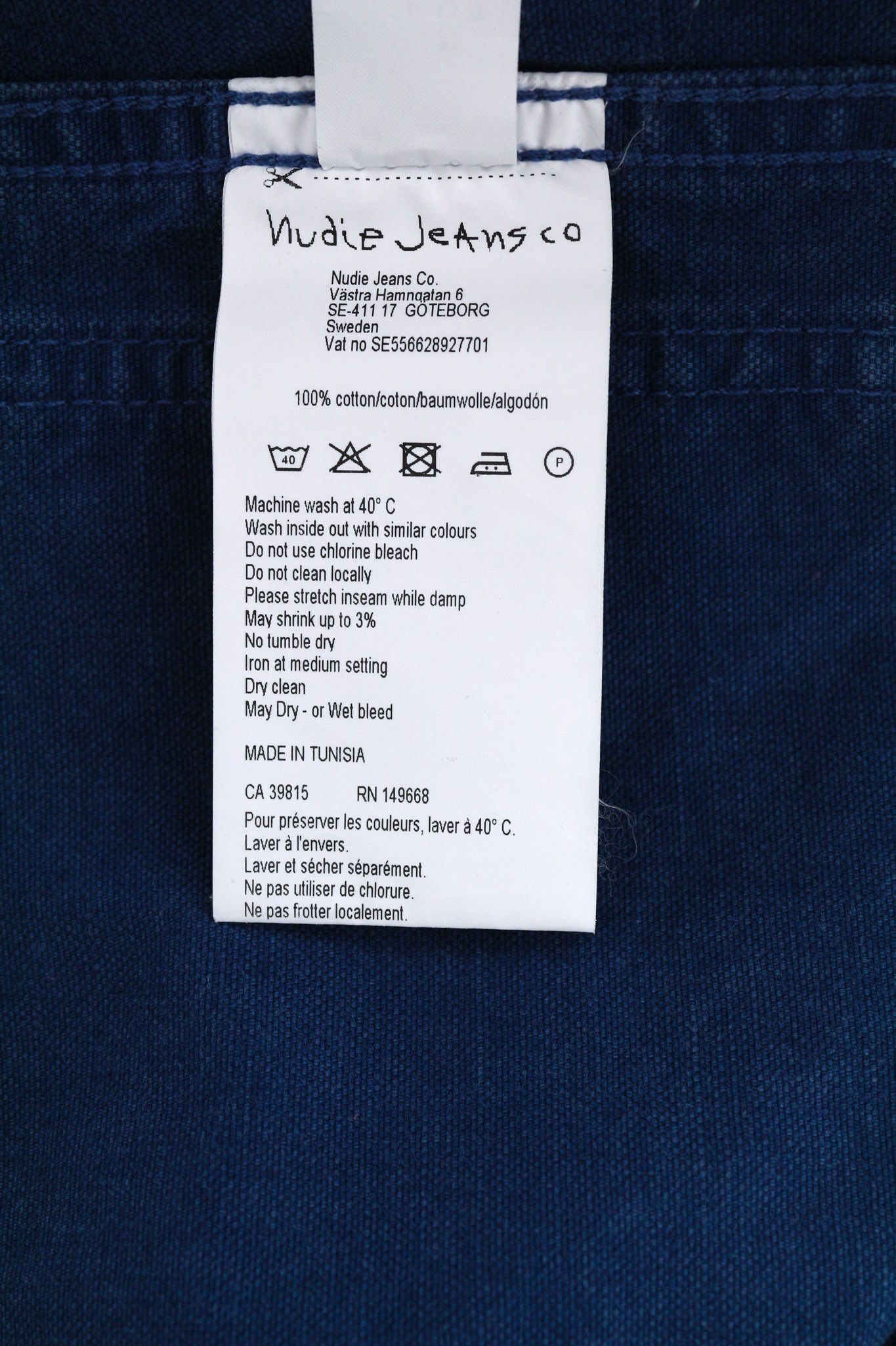 Nudie Jeans PAUL S Worker Oden Blue Washed Polo Unlined Jacket 82415 Size US S / EU 44-46 / 1 - 8 Thumbnail