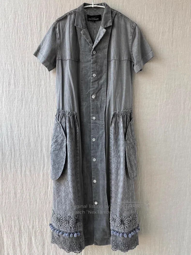 Comme des Garcons Comme Des Garcons Plant-dyed mixed material short-sleeved Size S / US 4 / IT 40 - 1 Thumbnail