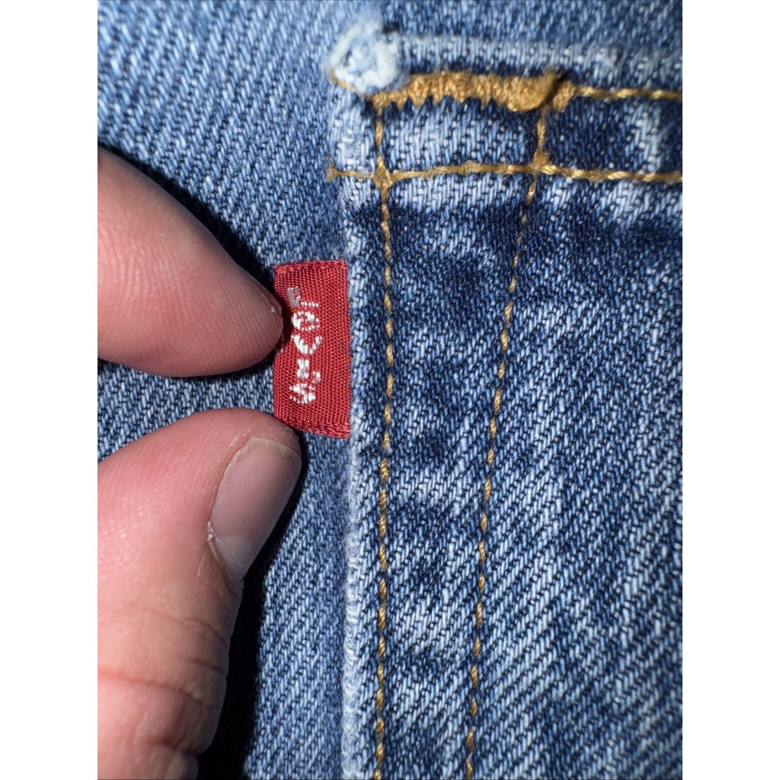 Levi's × Vintage Vintage Levi’s 501 Jeans Distressed Button Fly Straight Leg Size US 36 / EU 52 - 5 Thumbnail