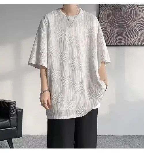 Japanese Brand Himejima x Ema 💎 Korean Wave Pleated Relaxed Tee T-shirt Size US M / EU 48-50 / 2 - 2 Thumbnail