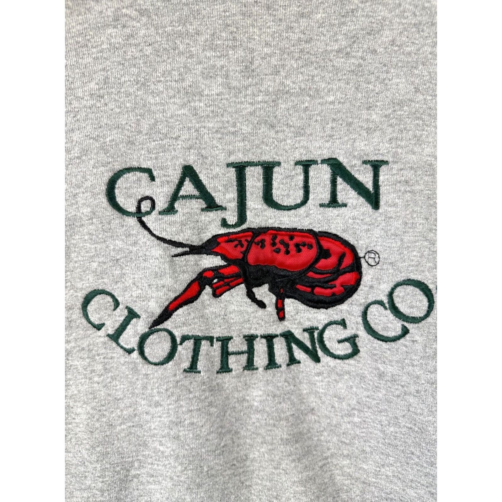 Vintage VINTAGE Cajun Clothing Co. Sweatshirt Mens XL Gray Embroidered Crew Neck USA 90s Vintage Mens Sweatshirt Size US XL / EU 56 / 4 - 5 Thumbnail