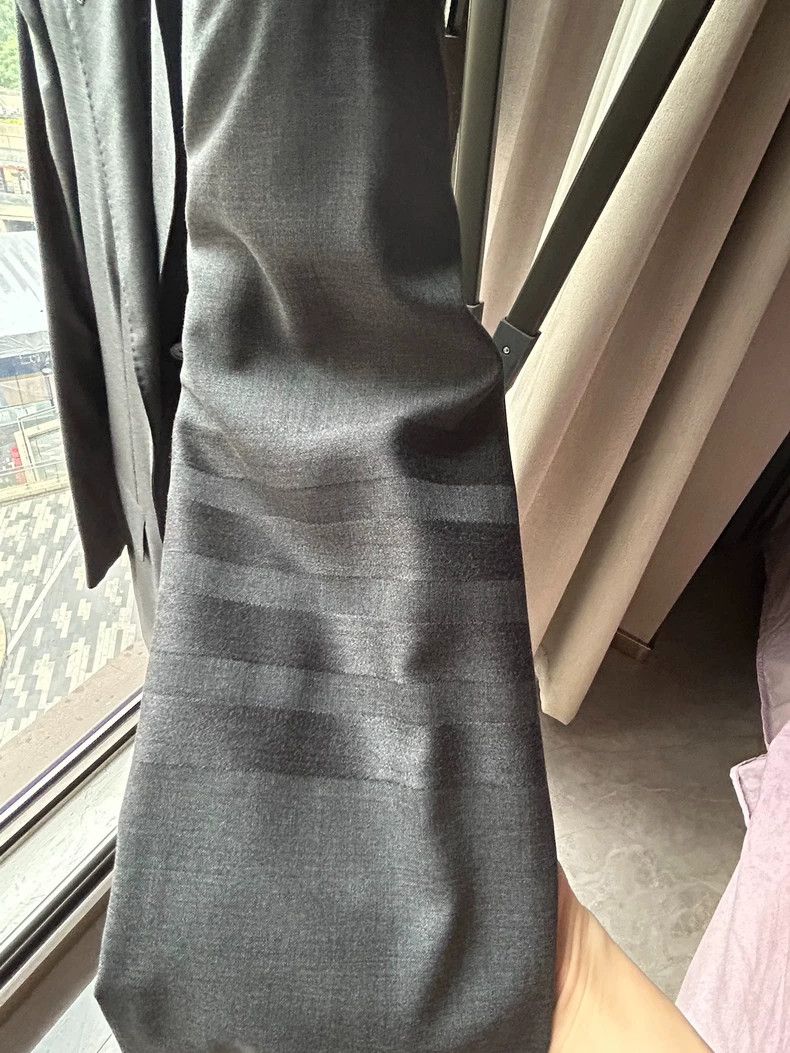 Thom Browne Thom Browne A long dark four-striped wool suit Size 38S - 3 Thumbnail