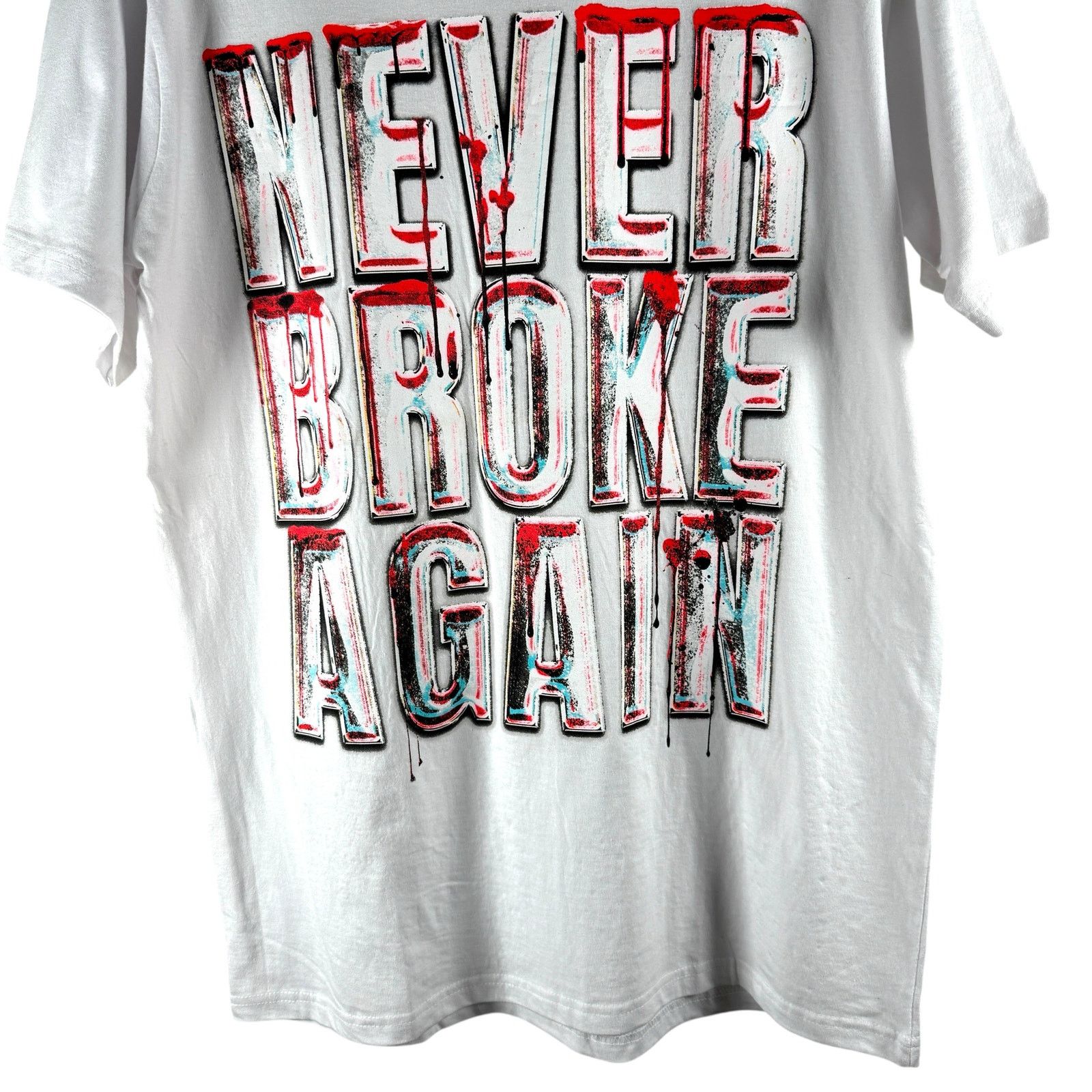 Other Never Broke Again Blood Dripped Logo T-shirt Mens L - Punk Size US L / EU 52-54 / 3 - 6 Thumbnail