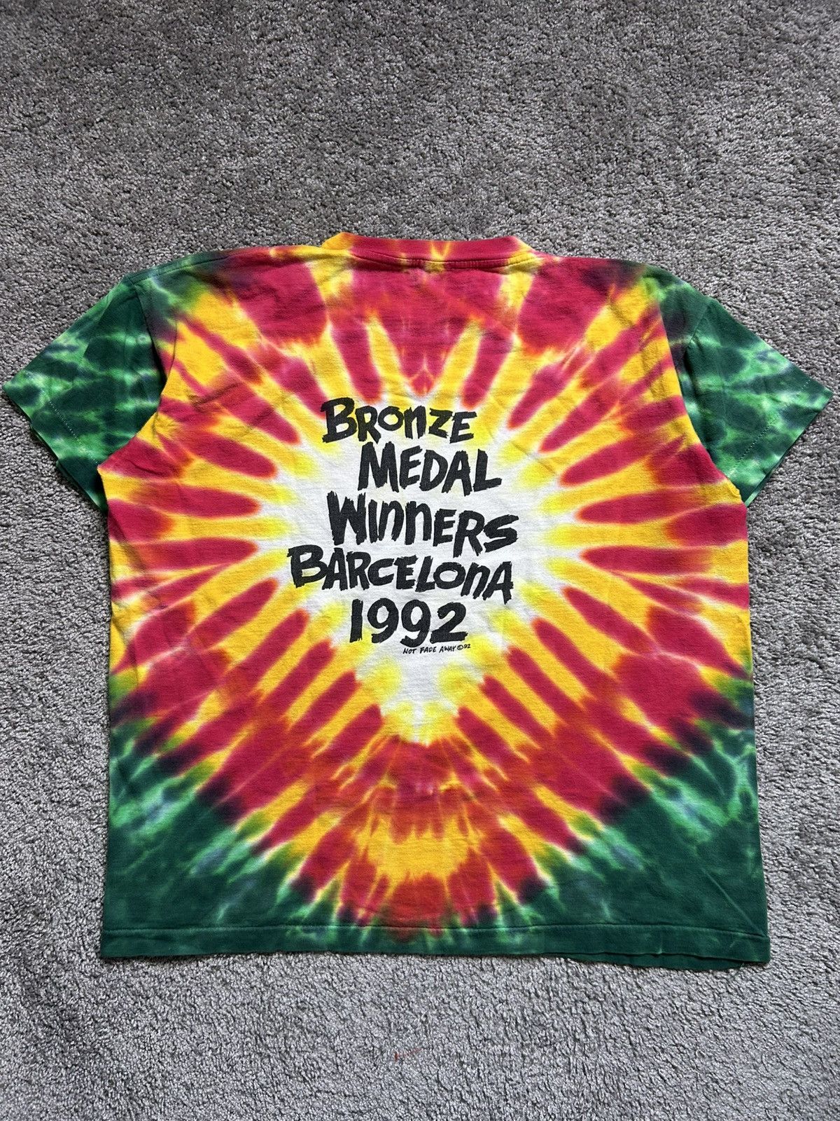 Vintage Vintage 90s Grateful Dead Lithuania Tie Dye Tee 1992 Sports Size US XL / EU 56 / 4 - 9 Thumbnail