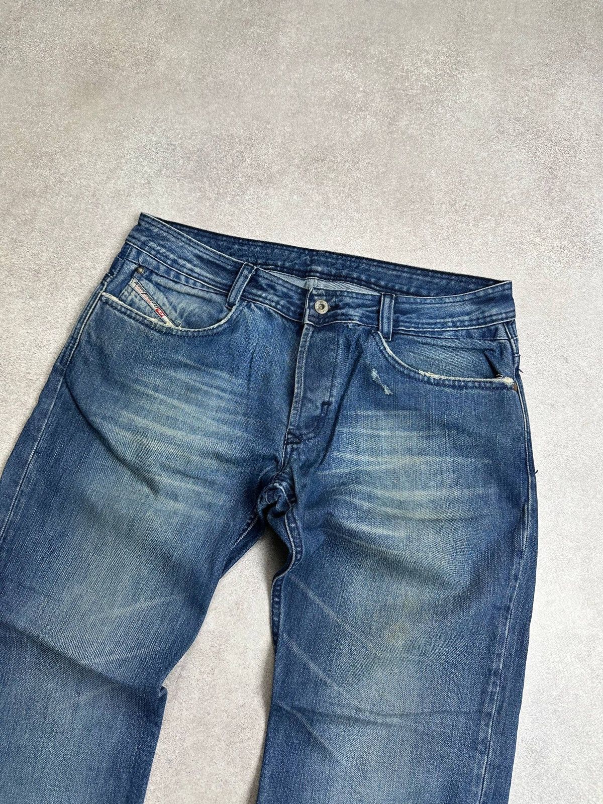 Diesel Vintage Diesel Baggy Abstract Y2K Pants Jeans Rare 33 Size US 33 - 4 Thumbnail