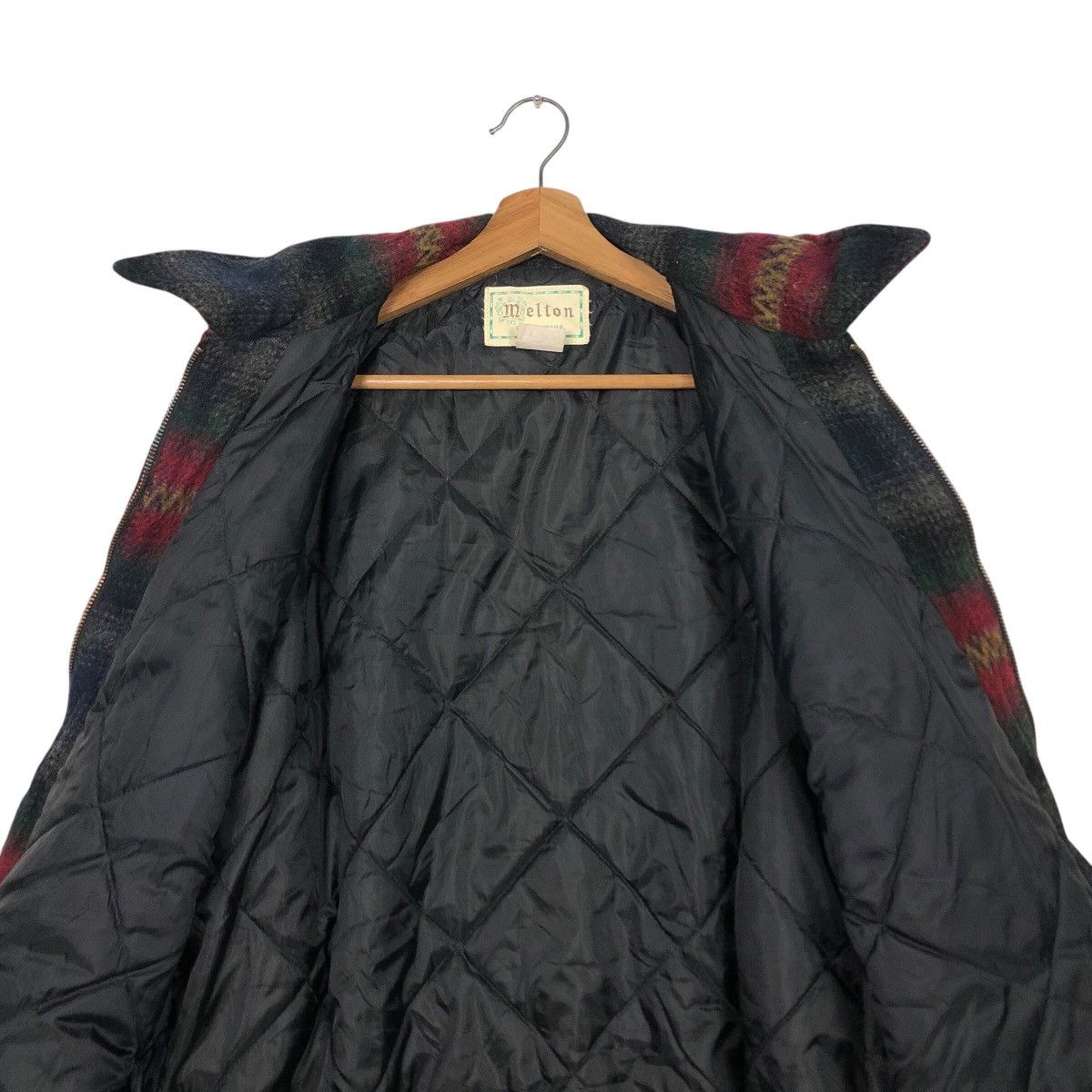 Vintage 📌Vintage Wool Work Jacket Melton Outer Wear Tartan Design Size US L / EU 52-54 / 3 - 15 Thumbnail