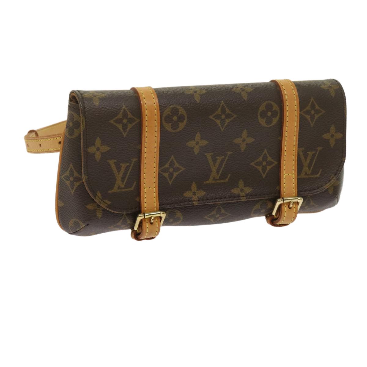 image of Louis Vuitton Monogram Pochette Marrell Waist Bag M51159 Lv Auth Fm3059, Women's