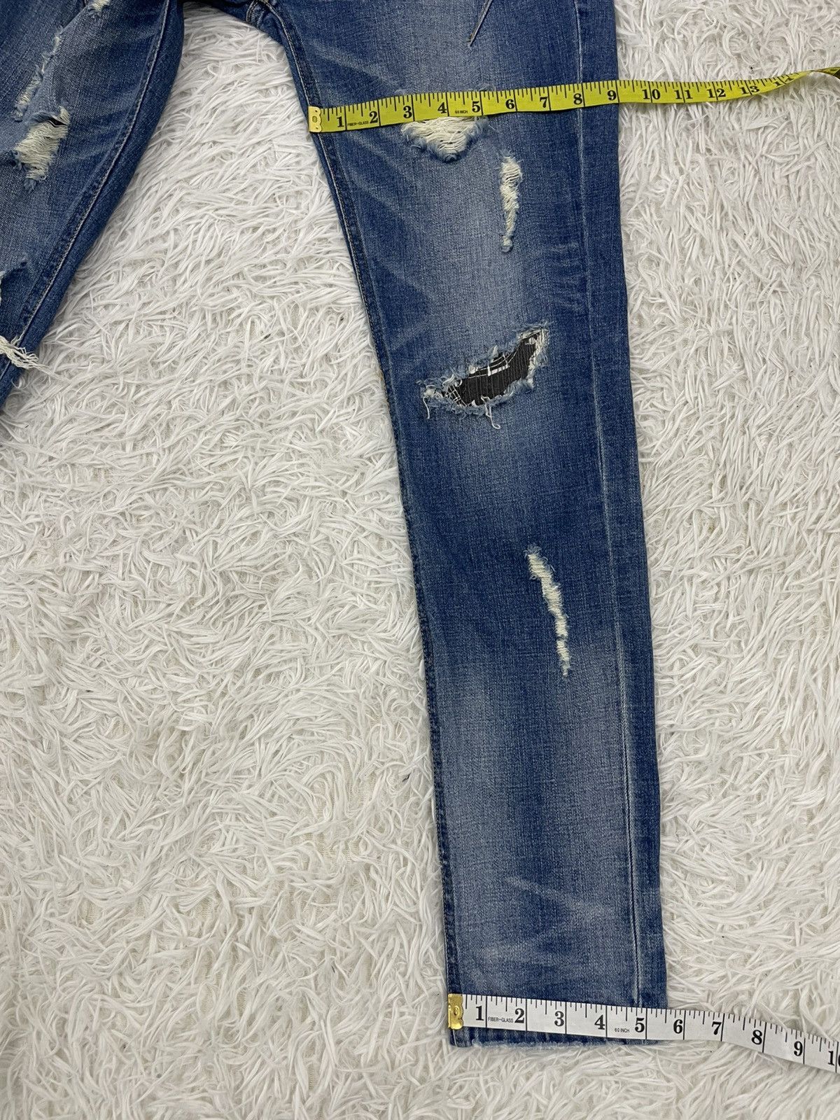 Number (N)ine Distress Number Nine Music Note Jeans Pant Size US 32 / EU 48 - 16 Thumbnail