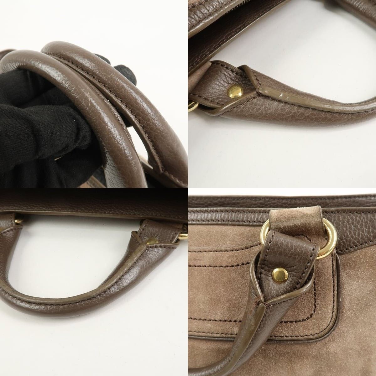 Celine Celine Boogie Bag Suede Satchel Tan Size ONE SIZE - 4 Thumbnail