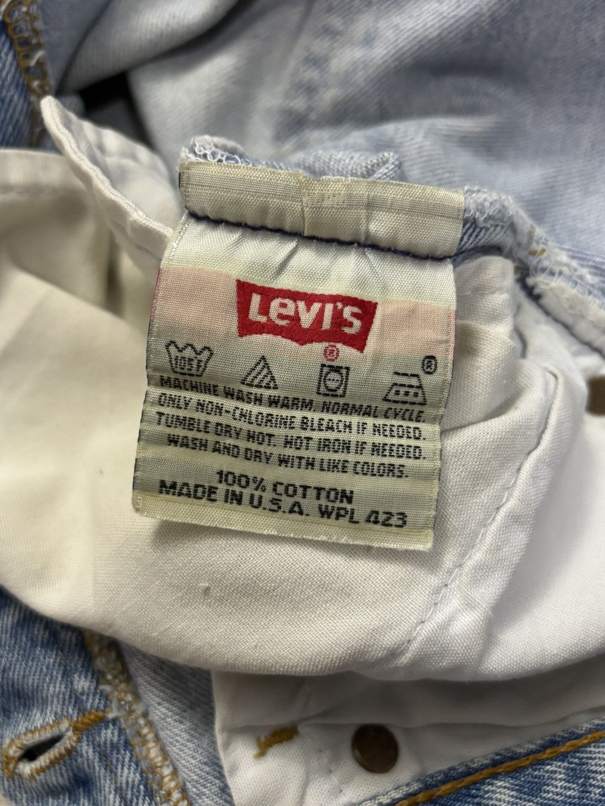 Levi's Vintage 90s Levis 501 Rusty Mud Wash Distressed Grunge Jeans Size US 31 - 22 Thumbnail