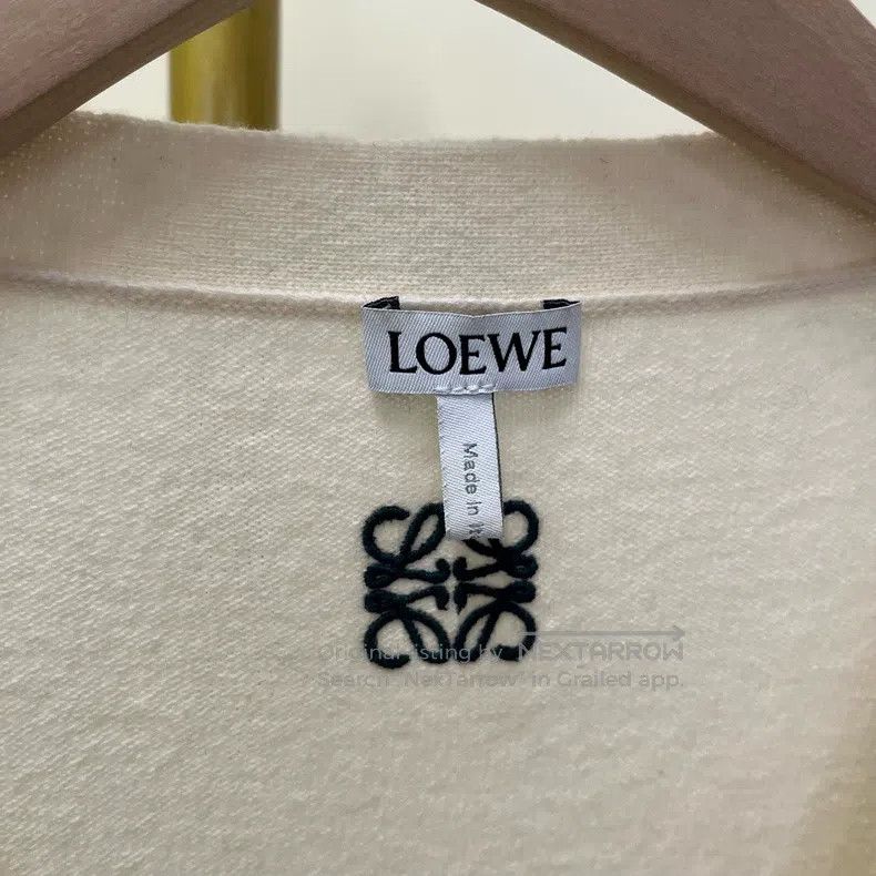 Loewe Loewe 3D Embroidered Four-Leaf Clover Fringe Wool Long Car Size L / US 10 / IT 46 - 5 Thumbnail