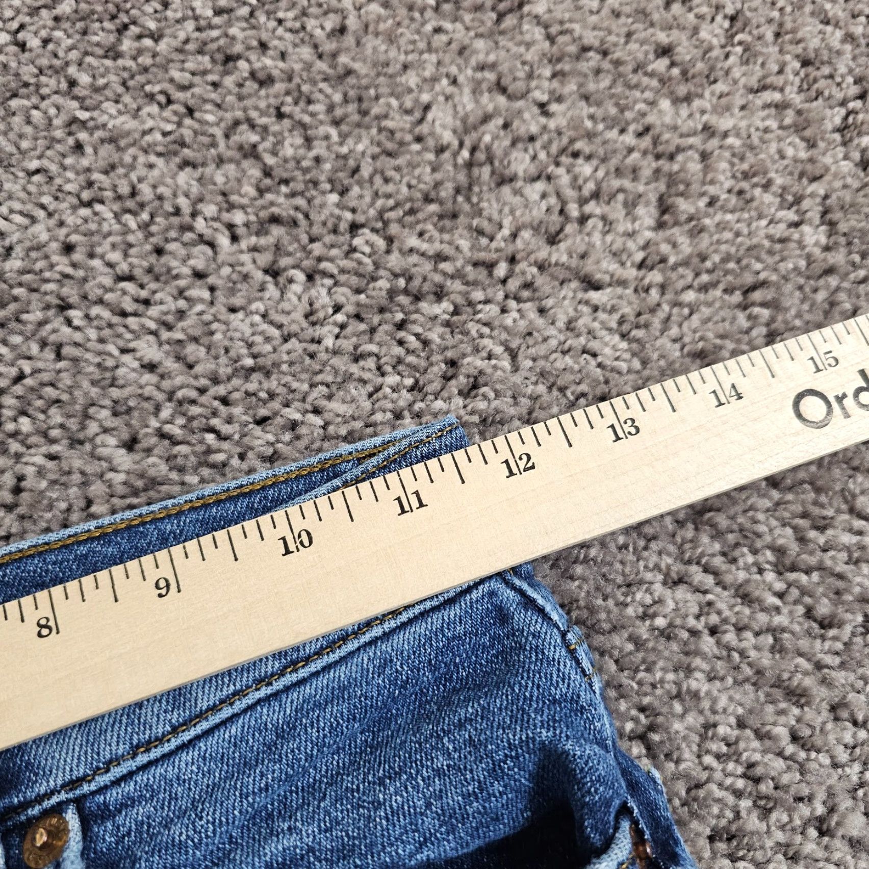 Vintage VINTAGE Redone Jeans Womens Ankle Crop High Rise 90s Distressed Stretch Blue 24 Women's Denim Style Size 42" / US 20 - 5 Thumbnail