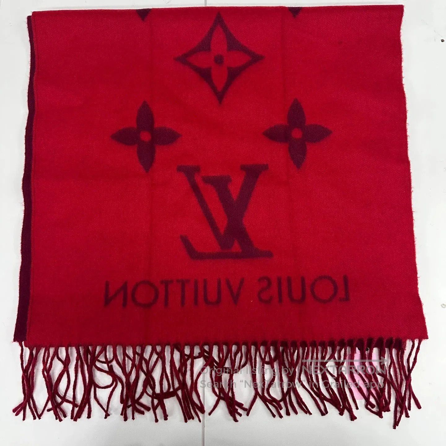 Louis Vuitton Louis Vuitton Double-sided Cashmere Scarf. Size ONE SIZE - 1 Thumbnail