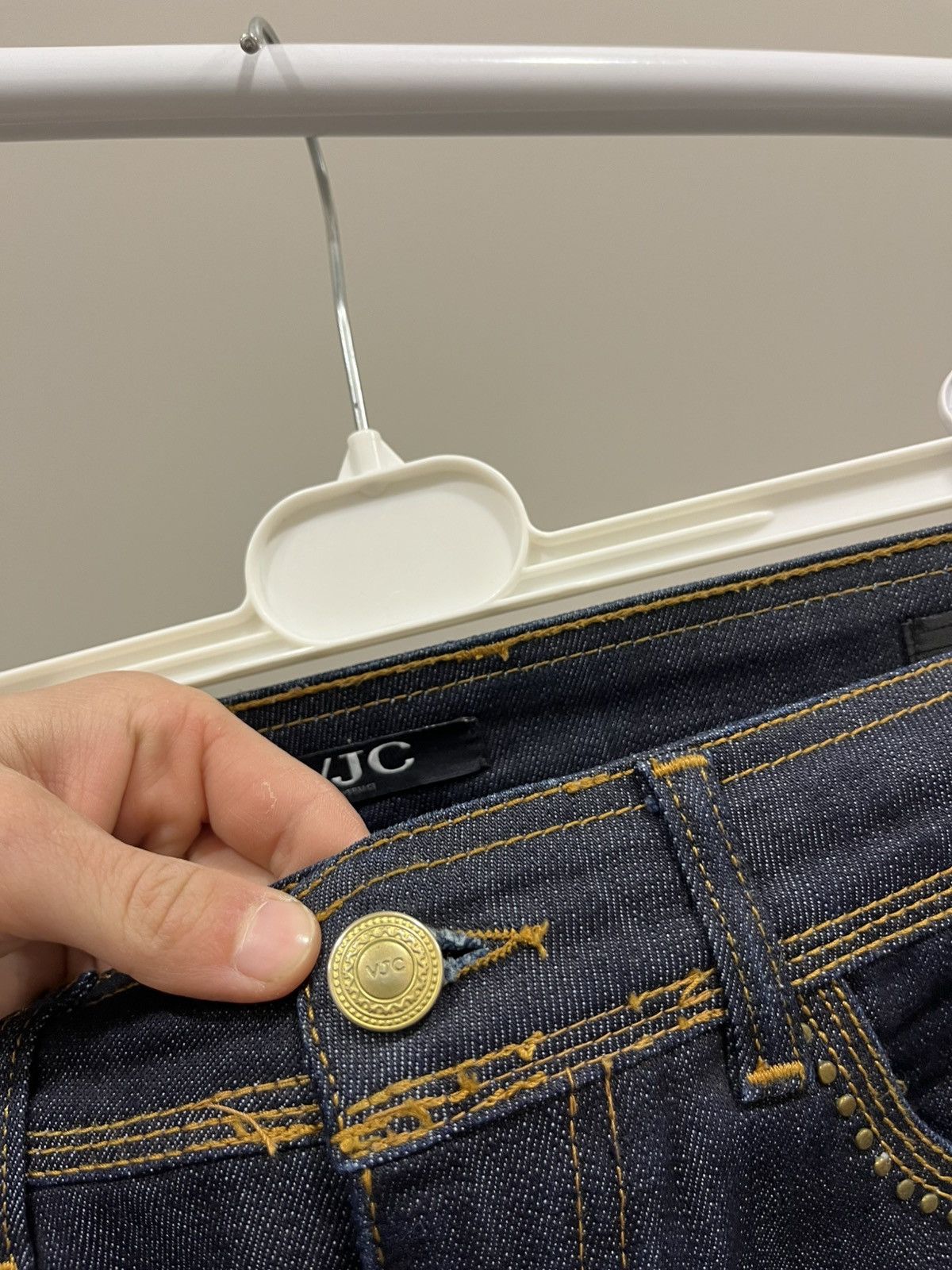 Versace Vintage Versace Jeans Couture slim leg Blue jeans 25 Size 27" / US 4 / IT 40 - 4 Thumbnail