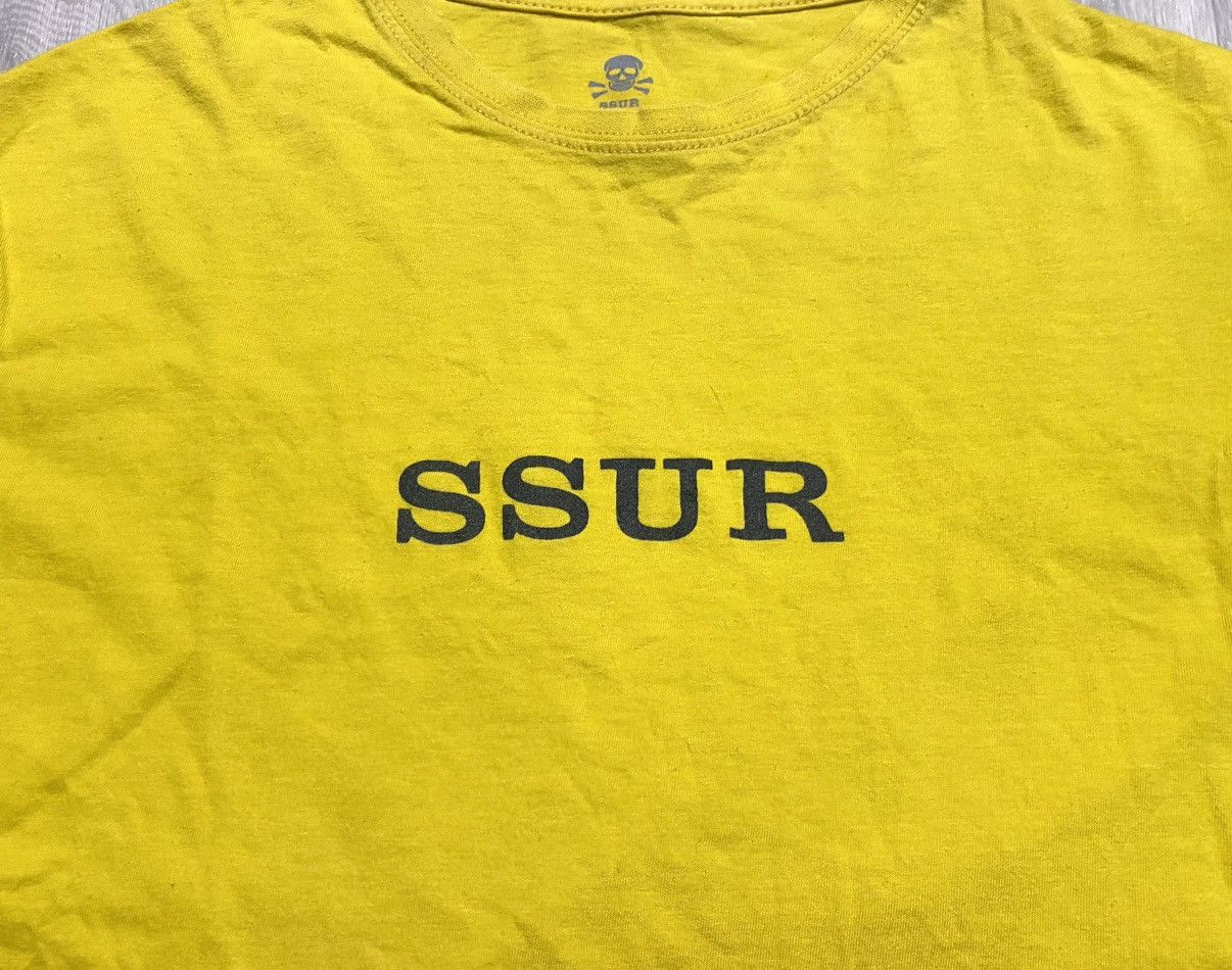 SSUR SSUR Big Print Box Logo Streetwear Yellow Cotton T-shirt Tee Size US S / EU 44-46 / 1 - 7 Thumbnail