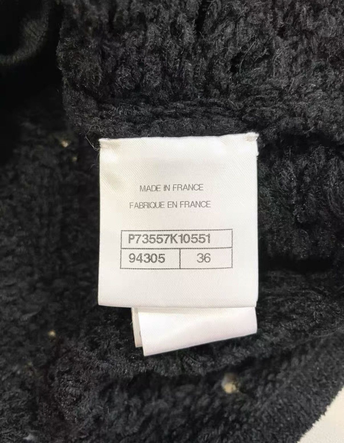 Chanel Chanel 22B Classic Black Hollow Knit Top J33 Size XS / US 0-2 / IT 36-38 - 5 Thumbnail