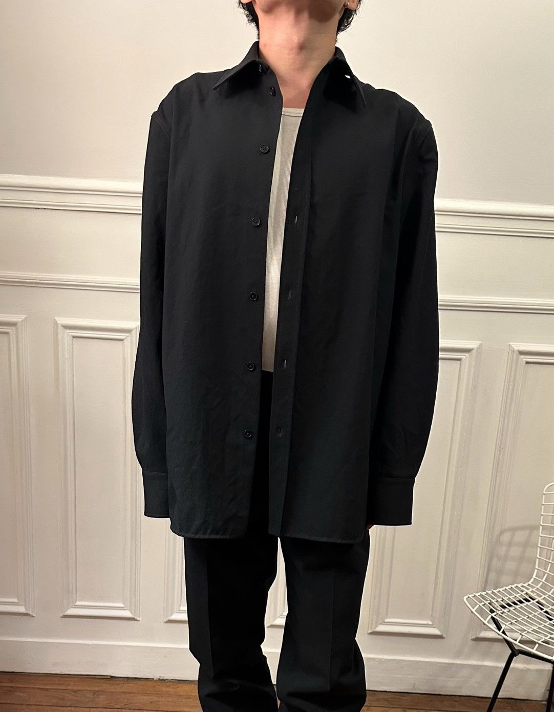 Jil Sander Jil Sander black shirt Size US M / EU 48-50 / 2 - 1 Thumbnail
