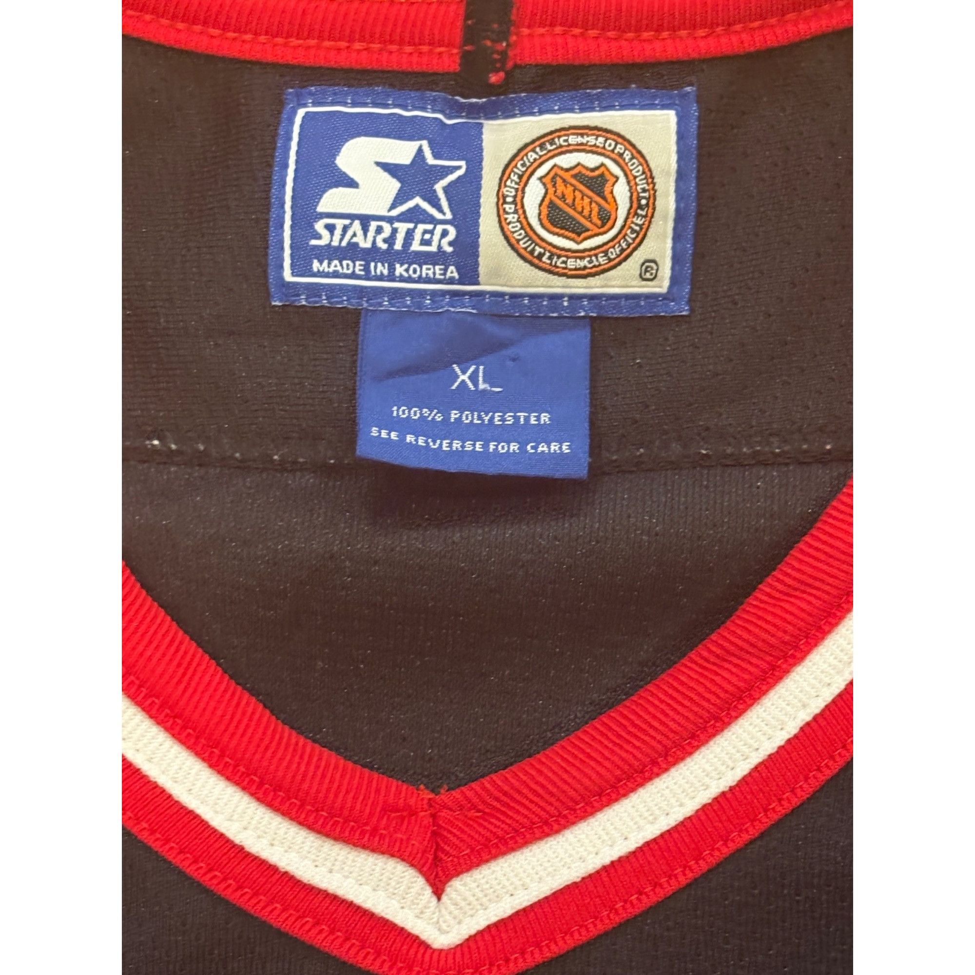 Starter Rare Vintage 90s Starter New York Rangers Black NHL Hockey J Size US XL / EU 56 / 4 - 8 Thumbnail