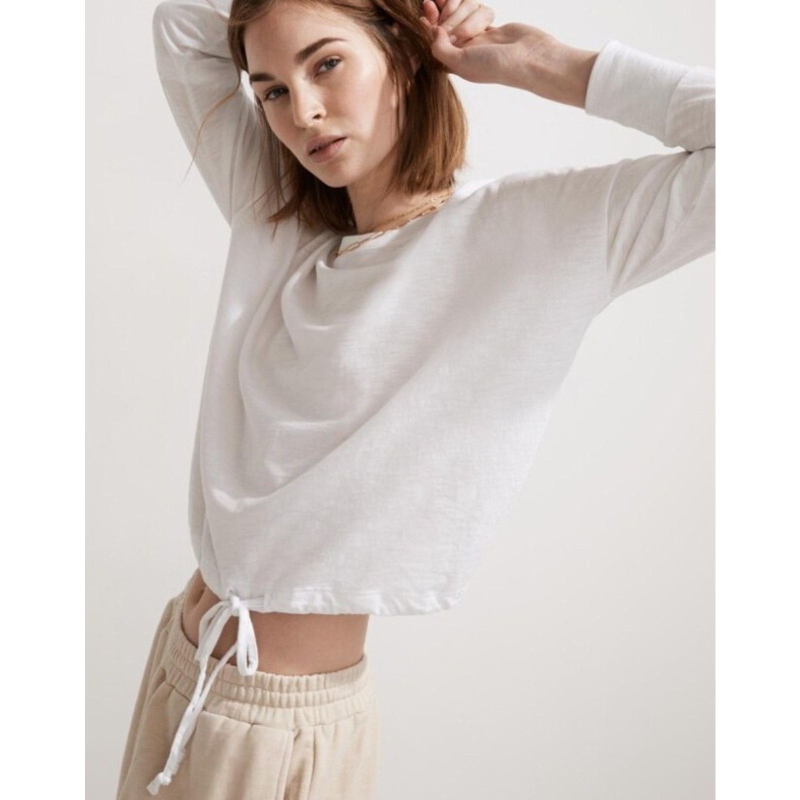 & Other Stories MWL Madewell Women's tie waist long Cotton Size XS A001782 Size XS / US 0-2 / IT 36-38 - 1 Thumbnail