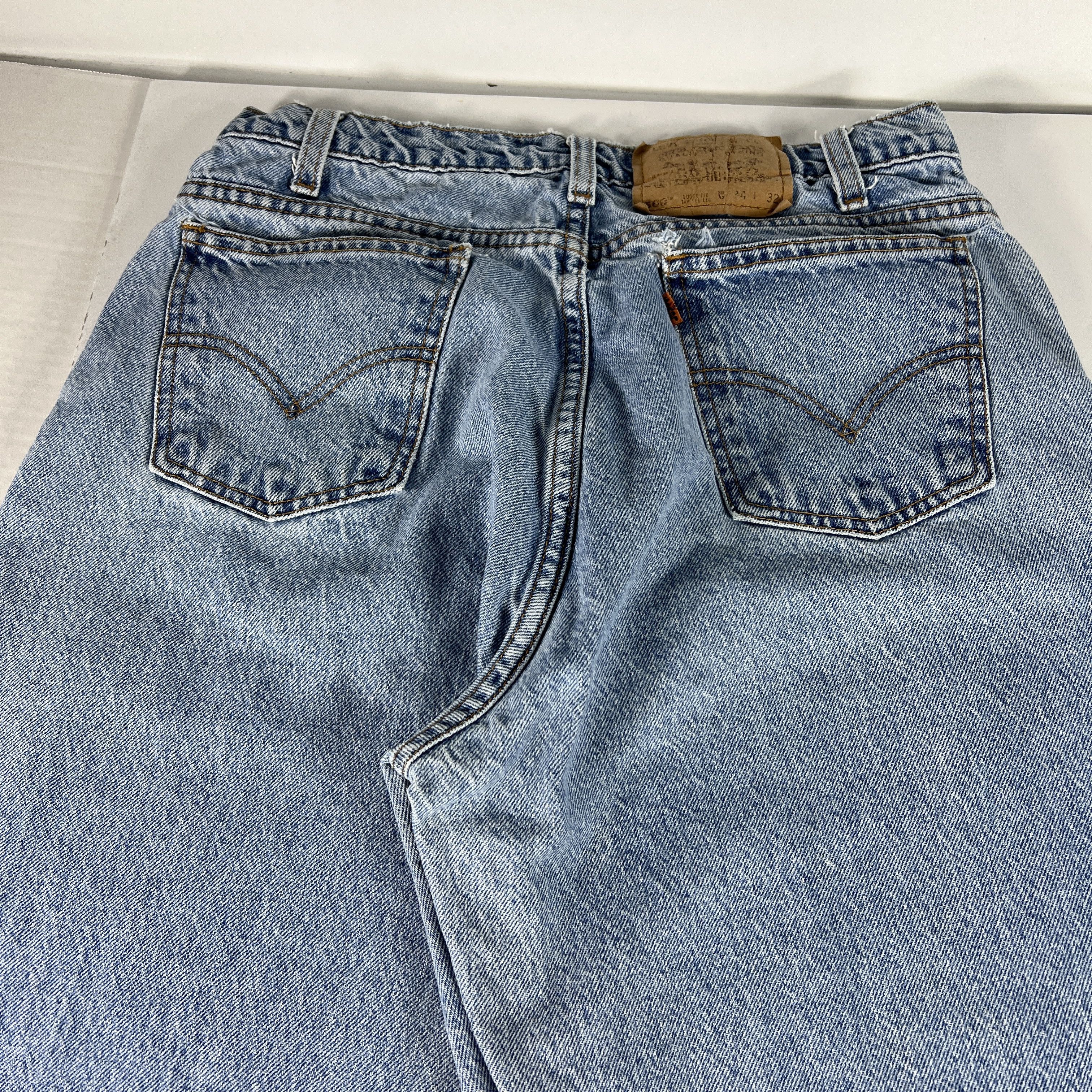 Levi's × Vintage VTG 90s Levi's Jean 560 Loose Taper Blue Denim Orange Tab Size US 32 / EU 48 - 14 Thumbnail