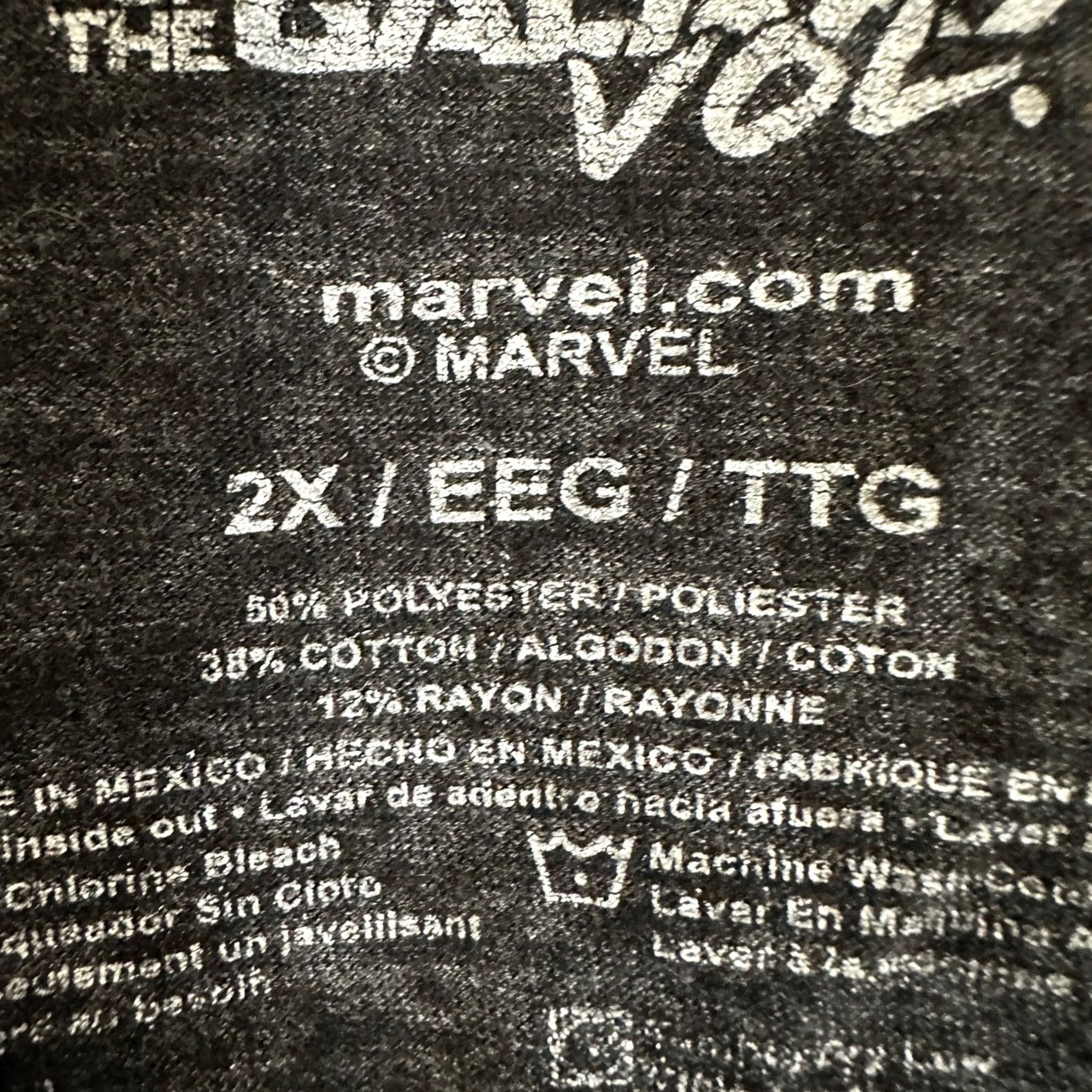 Vintage Marvel T-Shirt Men Guardian Of The Galaxy Vol. 2 Groot Short Sleeve Tee 2X Black Size US XXL / EU 58 / 5 - 5 Thumbnail