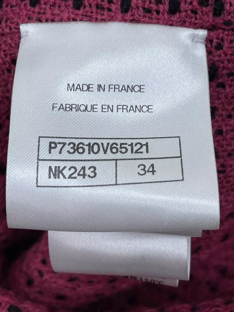 Chanel Chanel 22K black and pink tweed four-pocket jacket Size XXS / US 00 / IT 34 - 7 Thumbnail