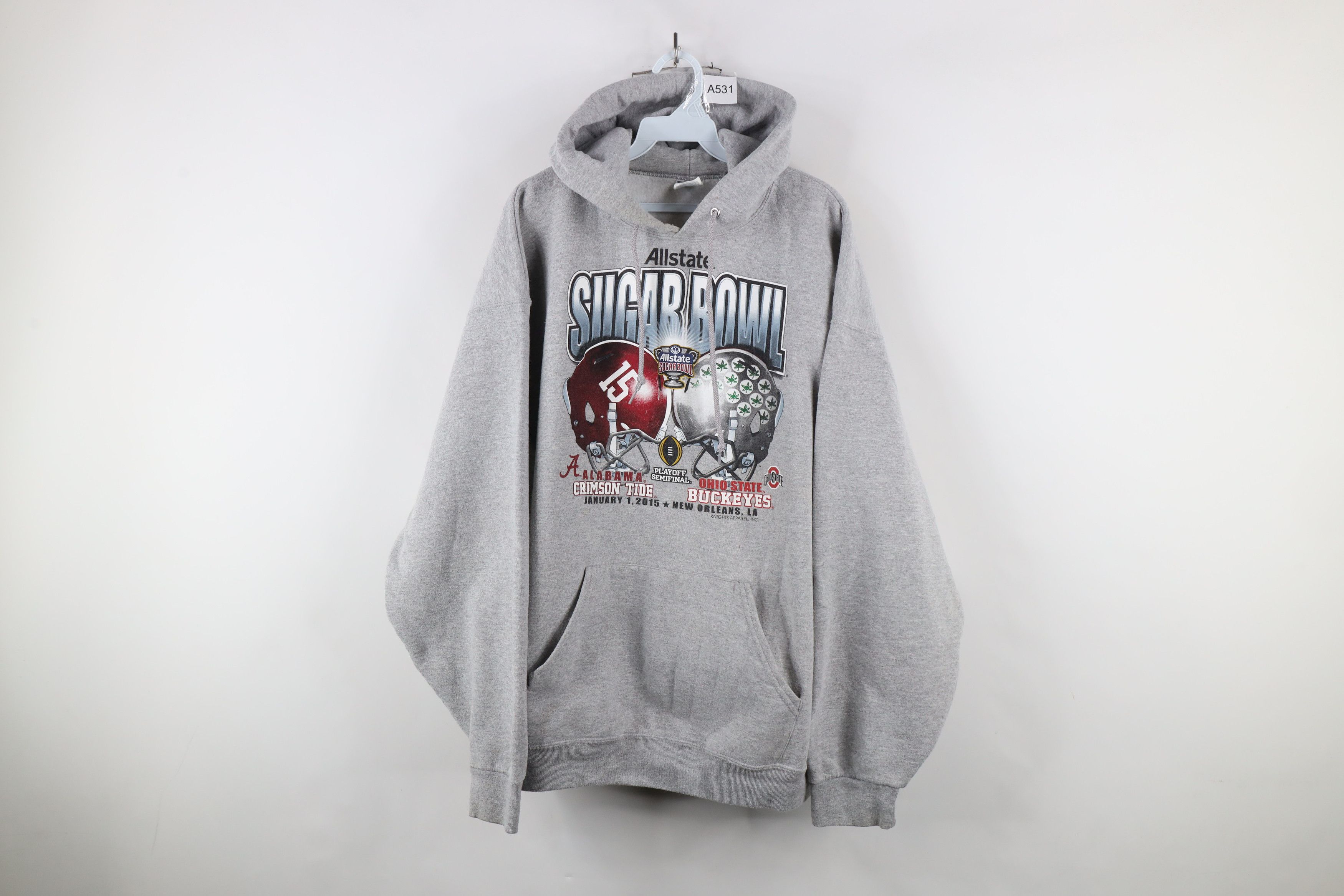 Vintage Vintage Alabama vs Ohio State University Football Hoodie Size US XXL / EU 58 / 5 - 1 Thumbnail