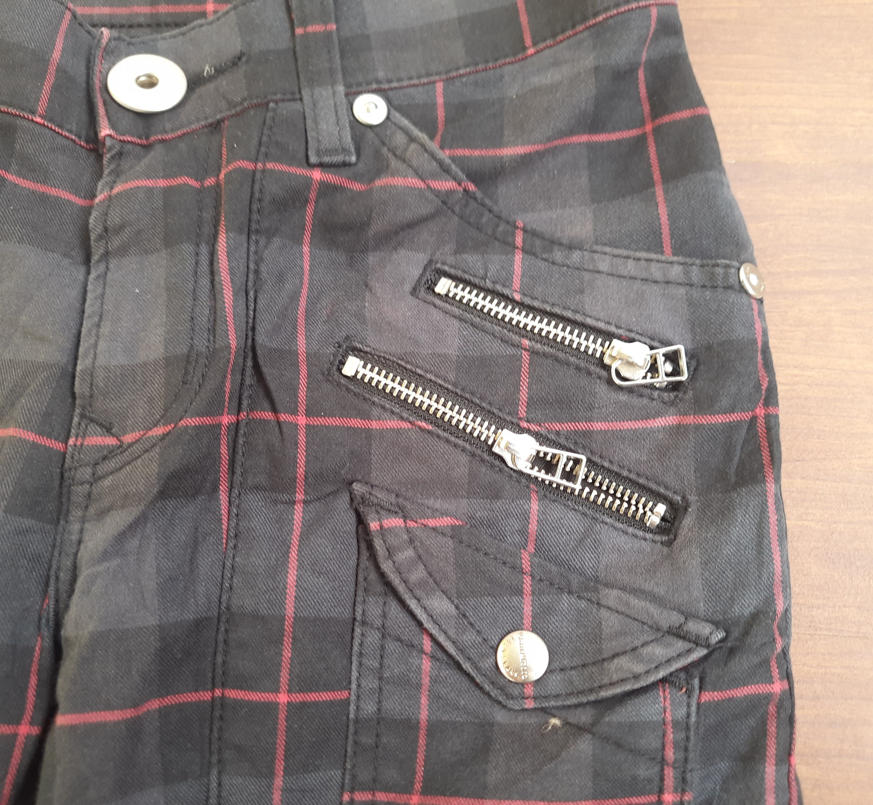 Lee Y2K Lee Cowboy Tartan Pants Punk Grunge Size US 30 / EU 46 - 8 Thumbnail