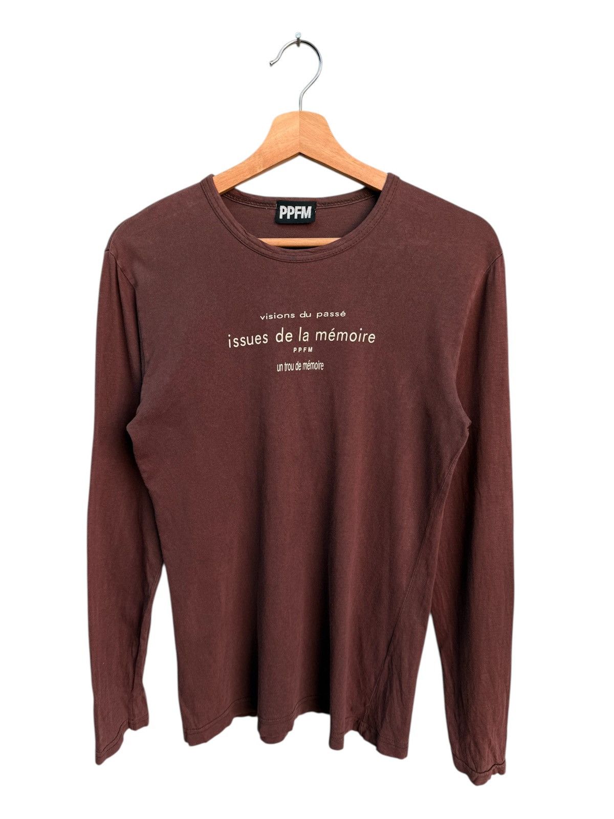 Japanese Brand × PPFM PPFM "Memory" longsleeve tee Size US S / EU 44-46 / 1 - 1 Thumbnail