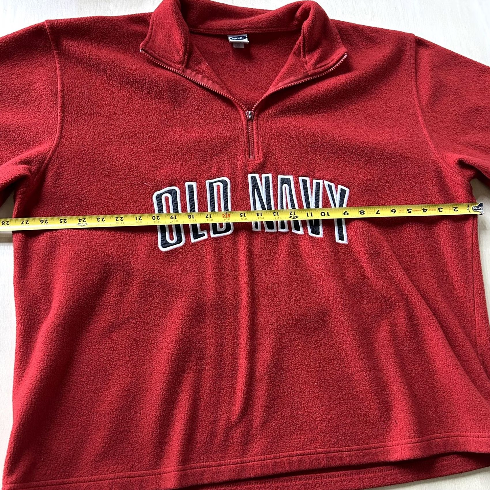 Old Navy Y2K Old Navy Sweatshirt Mens 2XL Red Fleece 1/4 Zip Pullover Logo Size US XXL / EU 58 / 5 - 6 Thumbnail