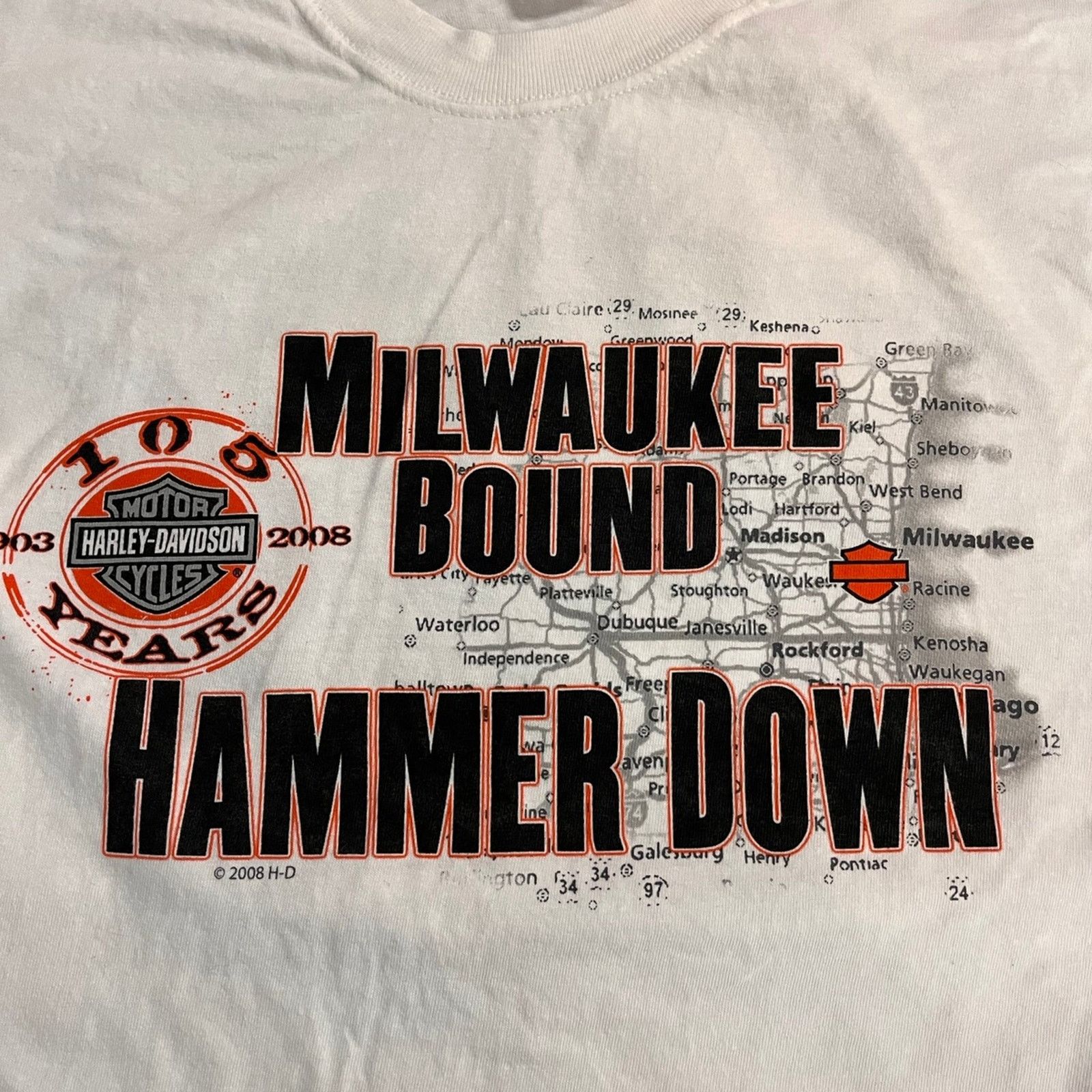 Harley Davidson Vintage Harley Davidson Size US XL / EU 56 / 4 - 5 Thumbnail