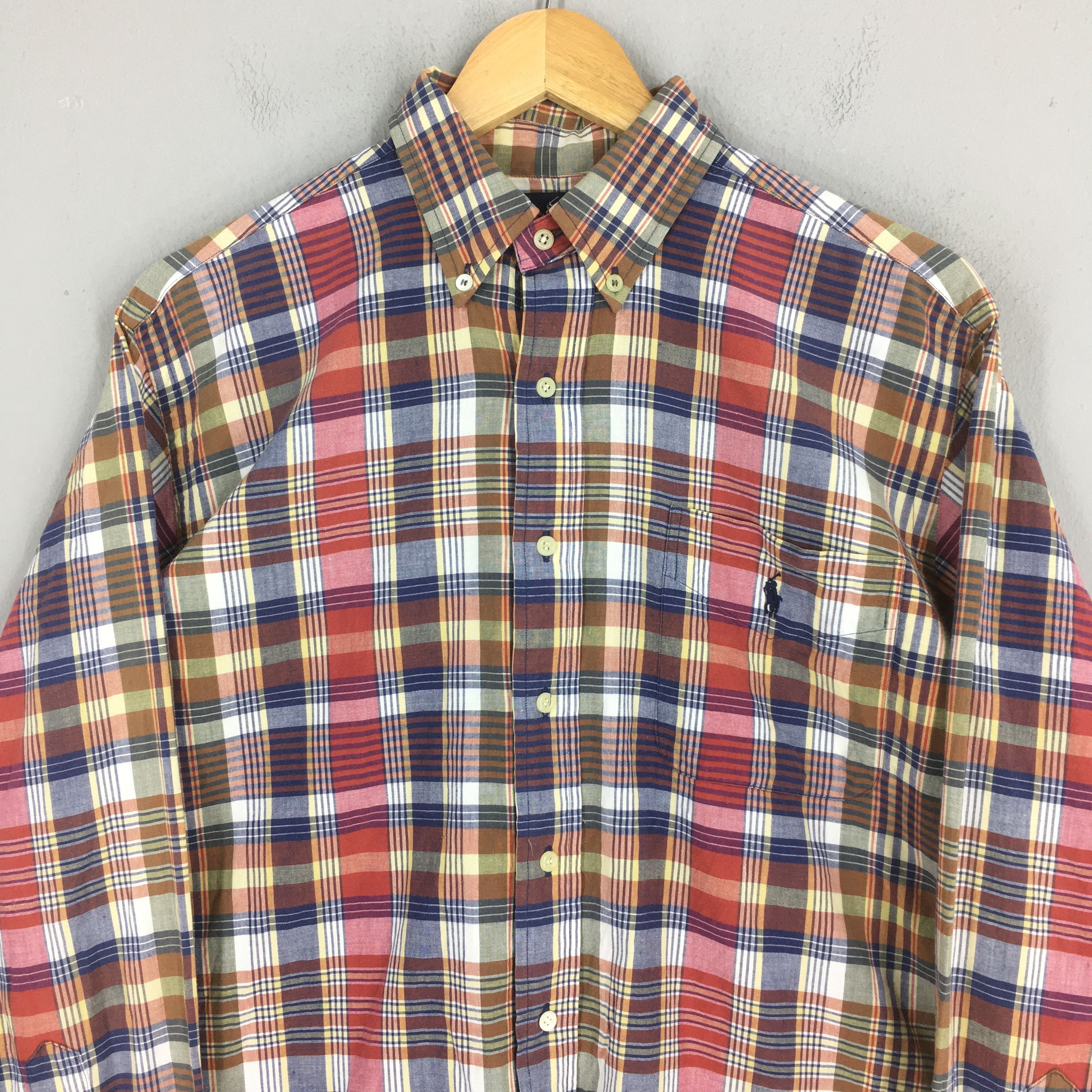 Polo Ralph Lauren Vintage 90s Polo Ralph Lauren Checkered Flannel Shirt Small Size US S / EU 44-46 / 1 - 2 Thumbnail