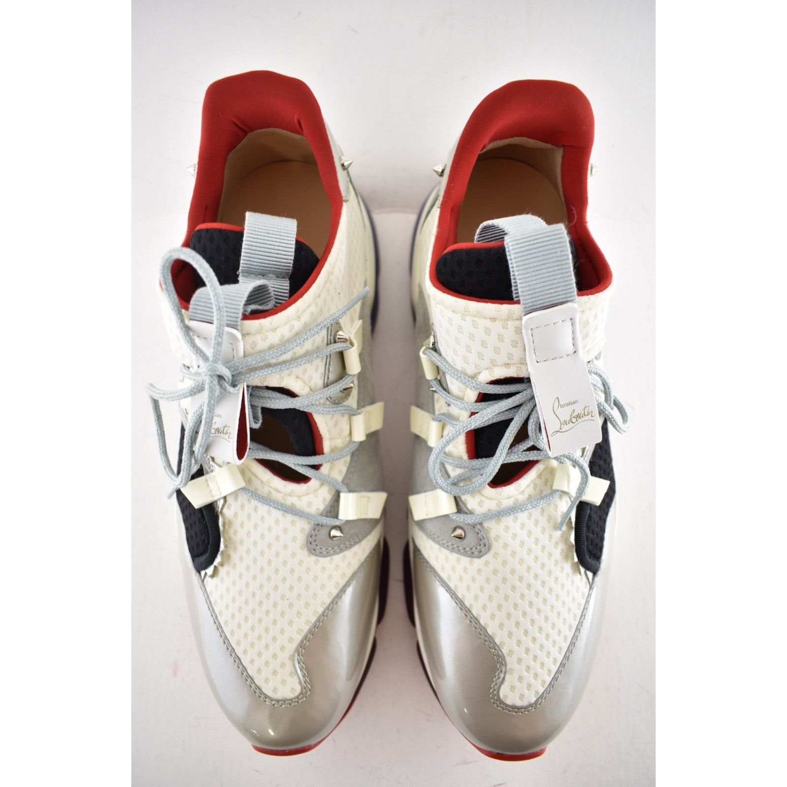 Christian Louboutin Christian Louboutin Mens Red-Runner Flat White Low Top Size US 10 / EU 43 - 10 Thumbnail