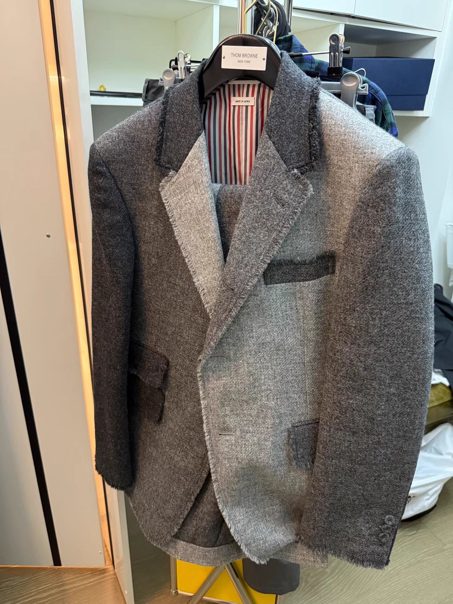 Thom Browne Thom Browne Thick Wool Color-block Suit Set K27 Size US M / EU 48-50 / 2 - 1 Thumbnail