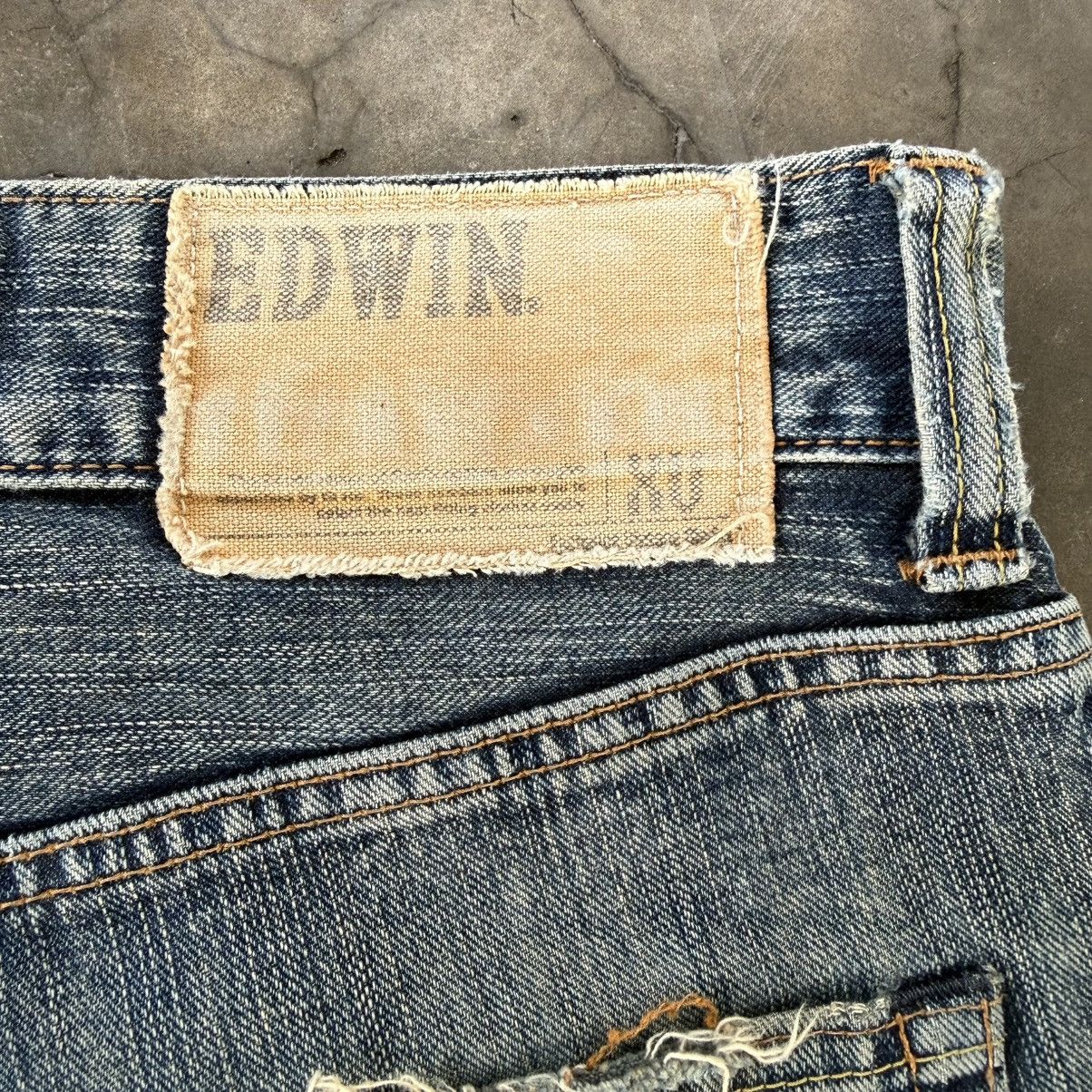 Edwin W36 Vintage Edwin Faded Rusty Ripped Denim Jean Pants Size US 36 / EU 52 - 12 Thumbnail